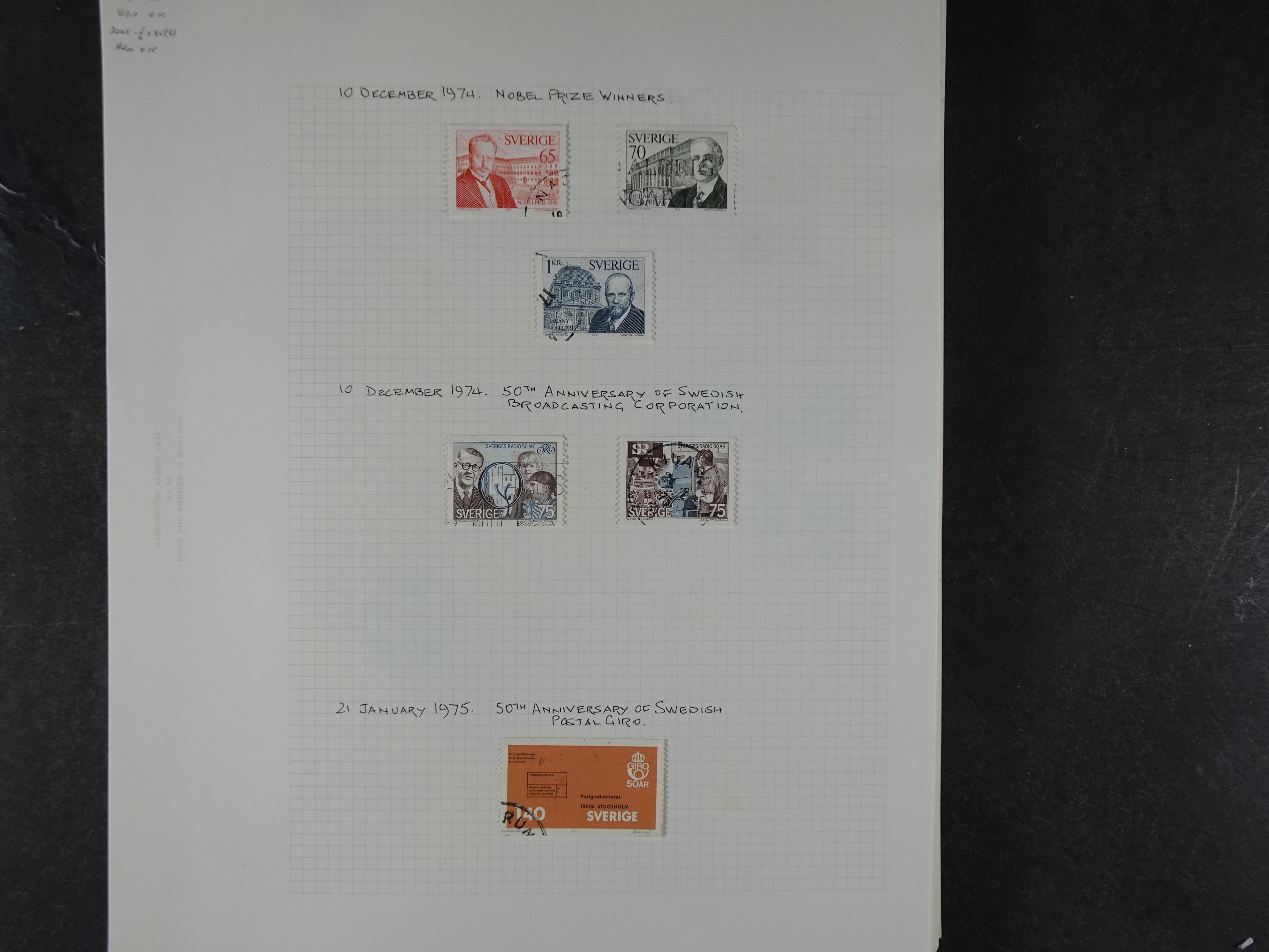 Verzameling met leuk klassiek op blanco albumblaadjes in 2 klembanden. 118