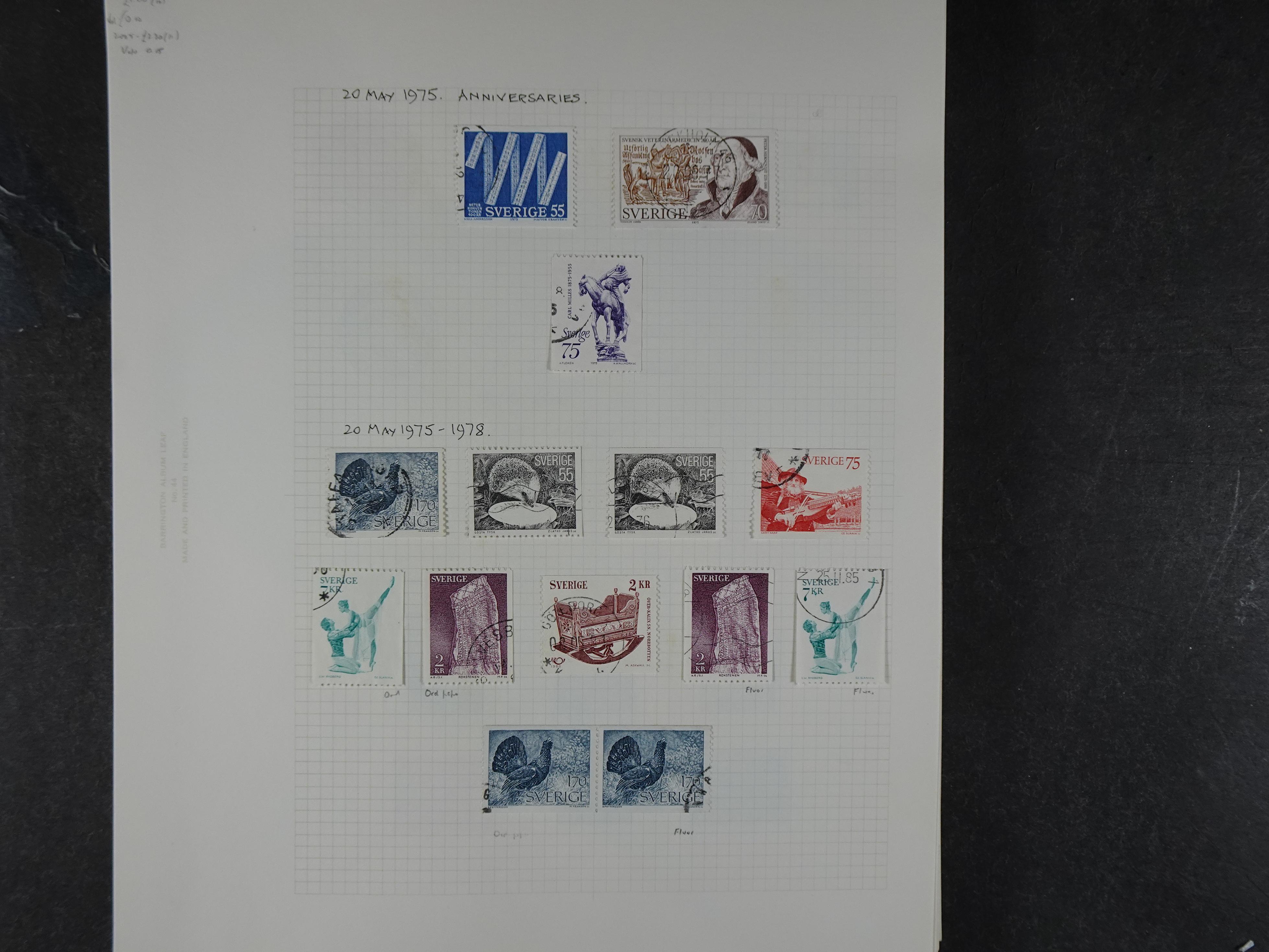 Verzameling met leuk klassiek op blanco albumblaadjes in 2 klembanden. 122