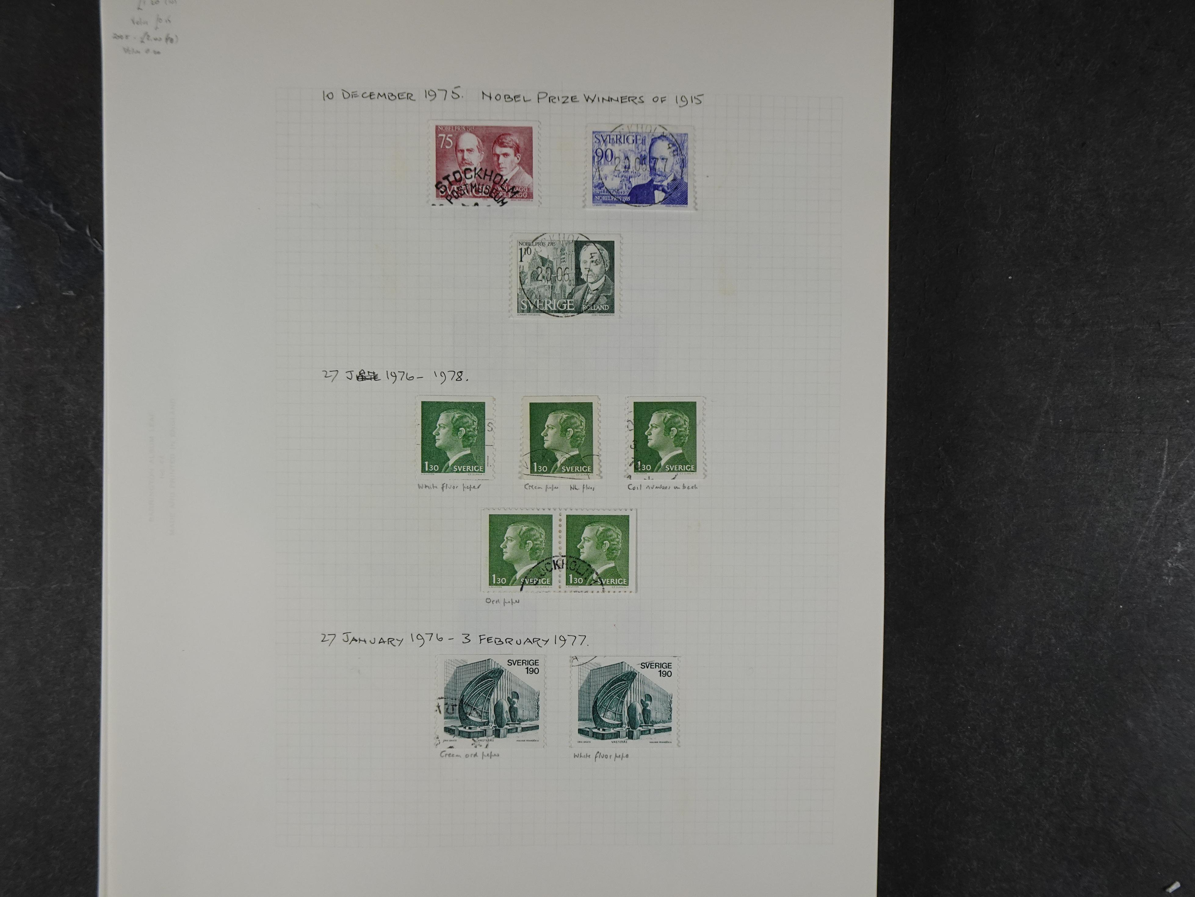 Verzameling met leuk klassiek op blanco albumblaadjes in 2 klembanden. 125