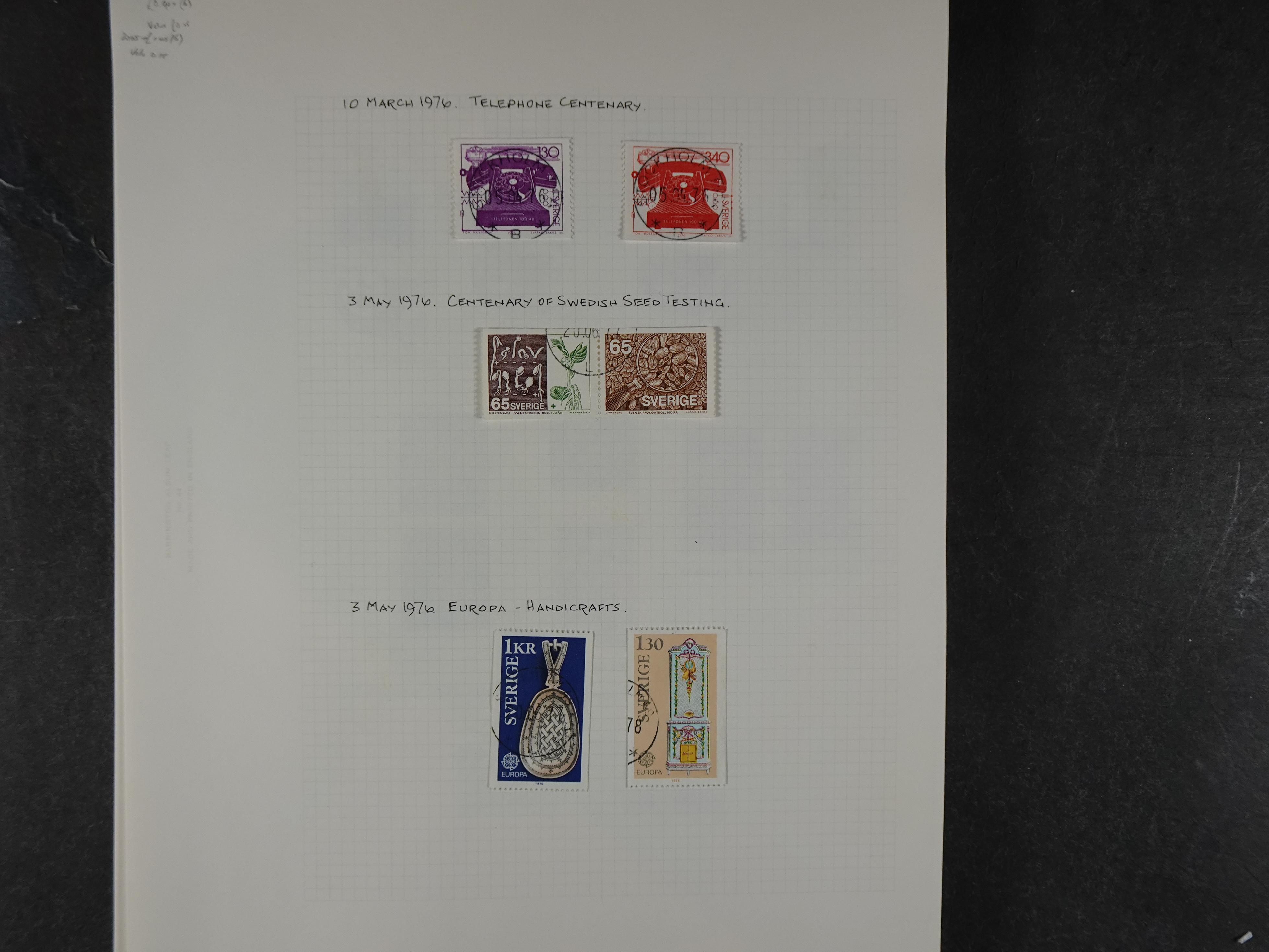 Verzameling met leuk klassiek op blanco albumblaadjes in 2 klembanden. 126