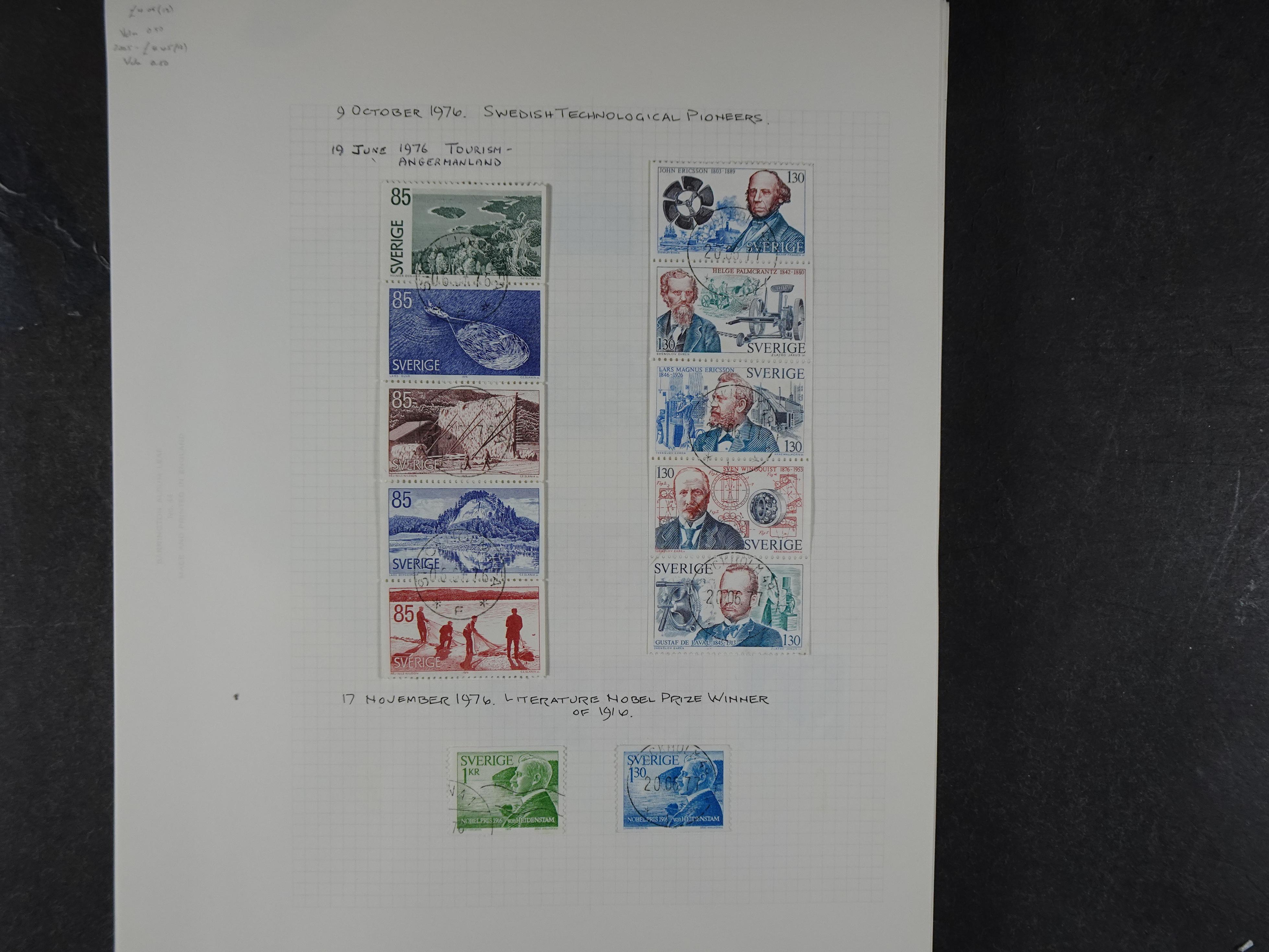 Verzameling met leuk klassiek op blanco albumblaadjes in 2 klembanden. 128