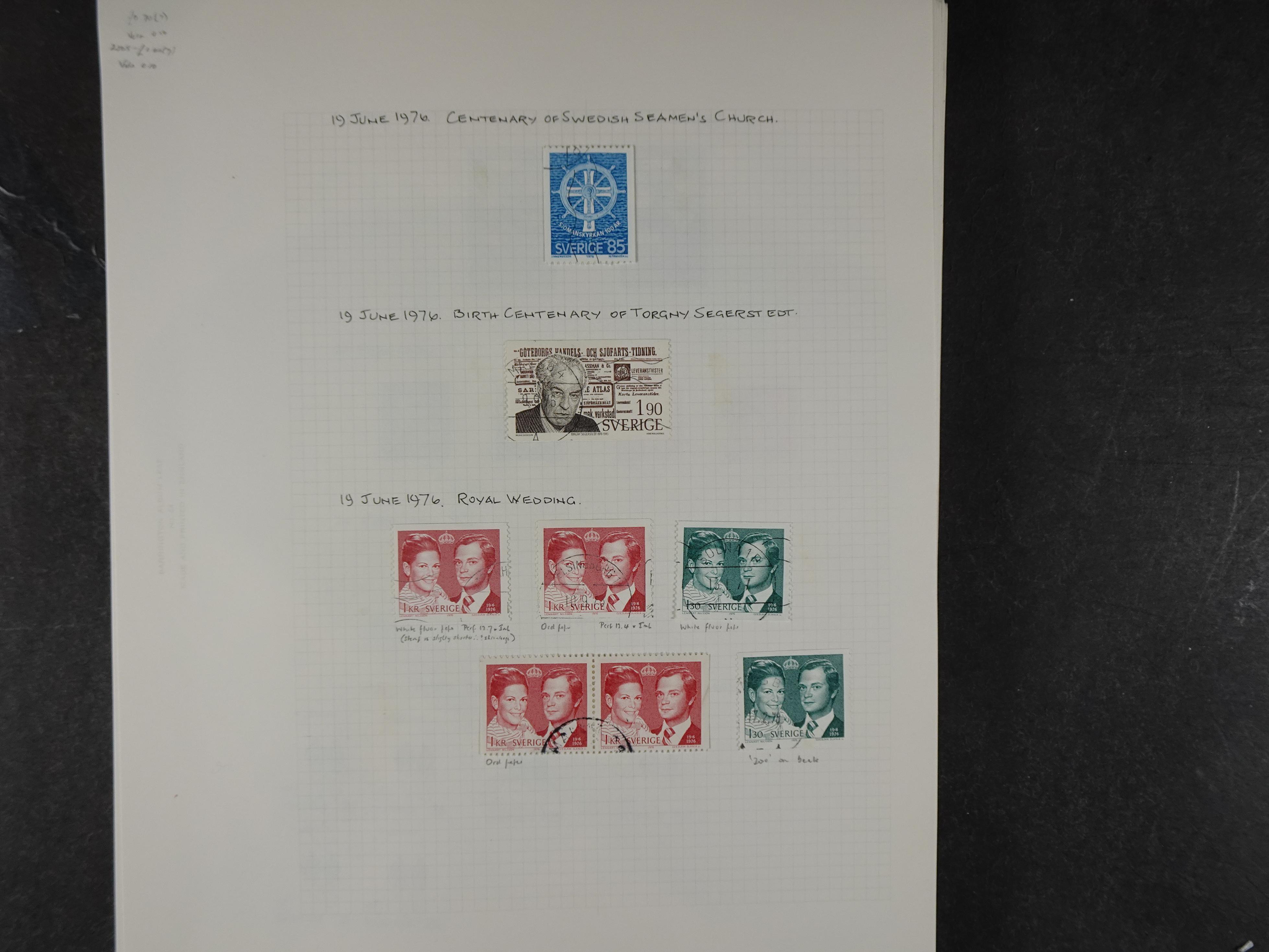 Verzameling met leuk klassiek op blanco albumblaadjes in 2 klembanden. 129