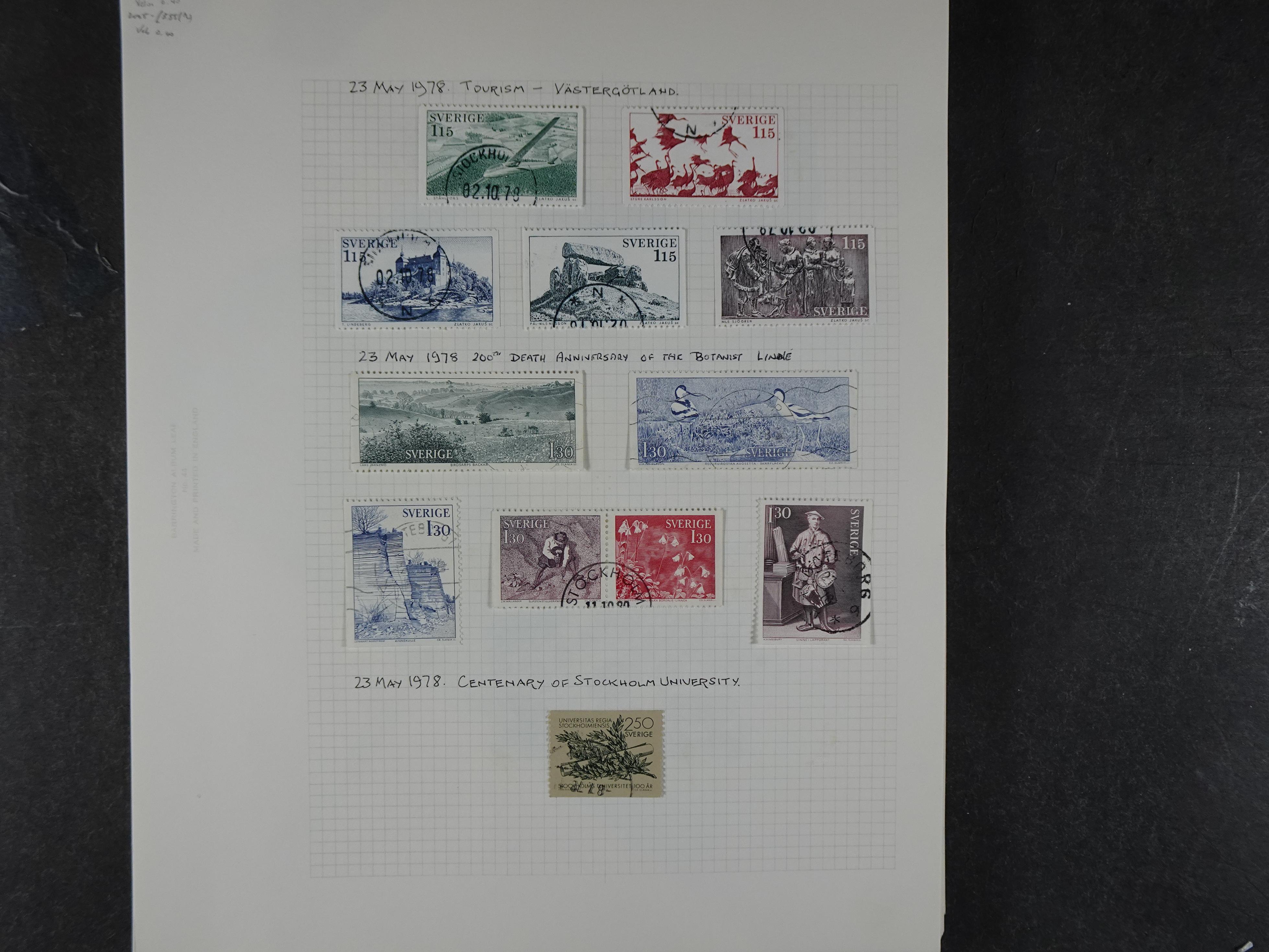 Verzameling met leuk klassiek op blanco albumblaadjes in 2 klembanden. 136