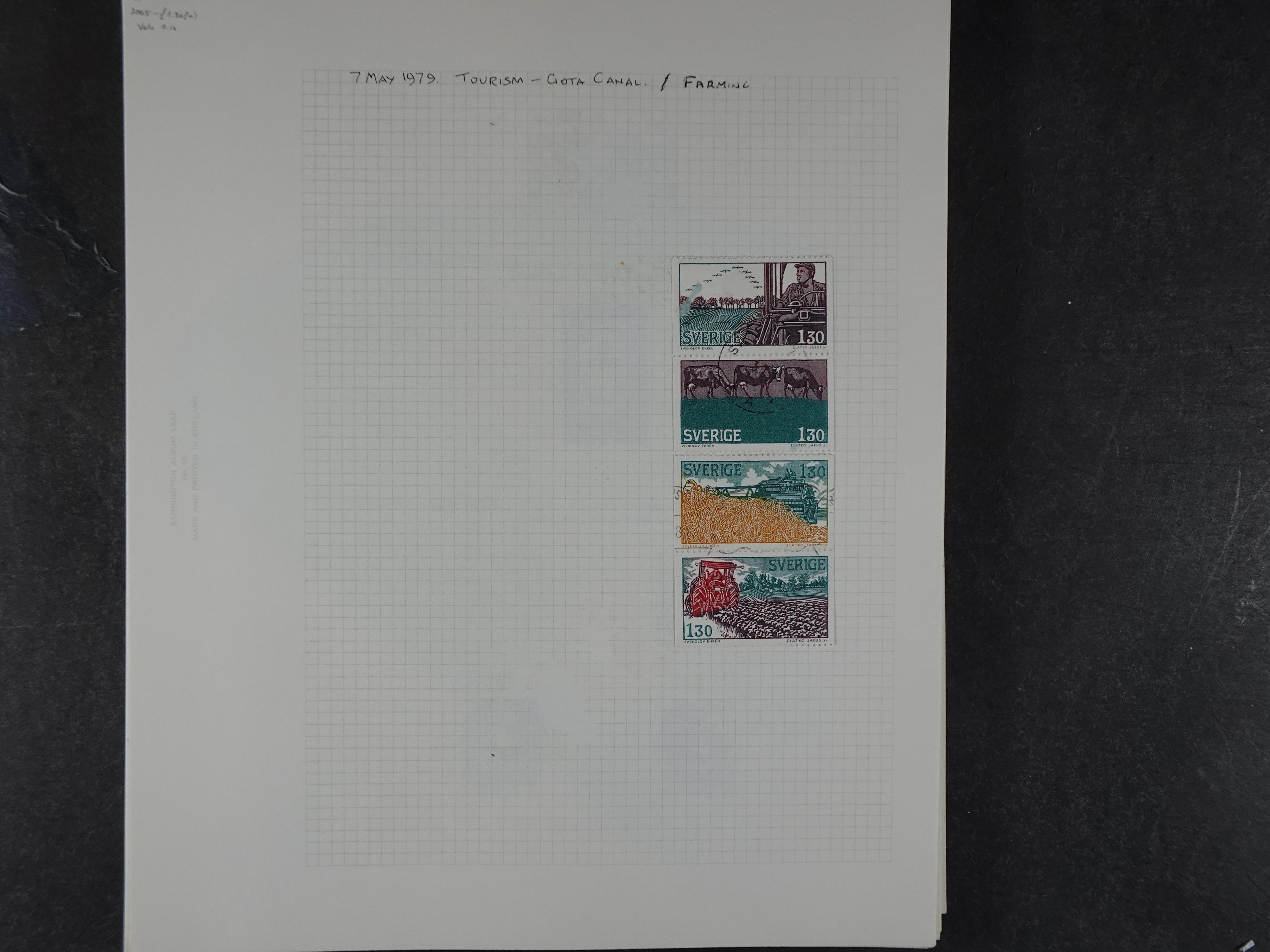 Verzameling met leuk klassiek op blanco albumblaadjes in 2 klembanden. 141