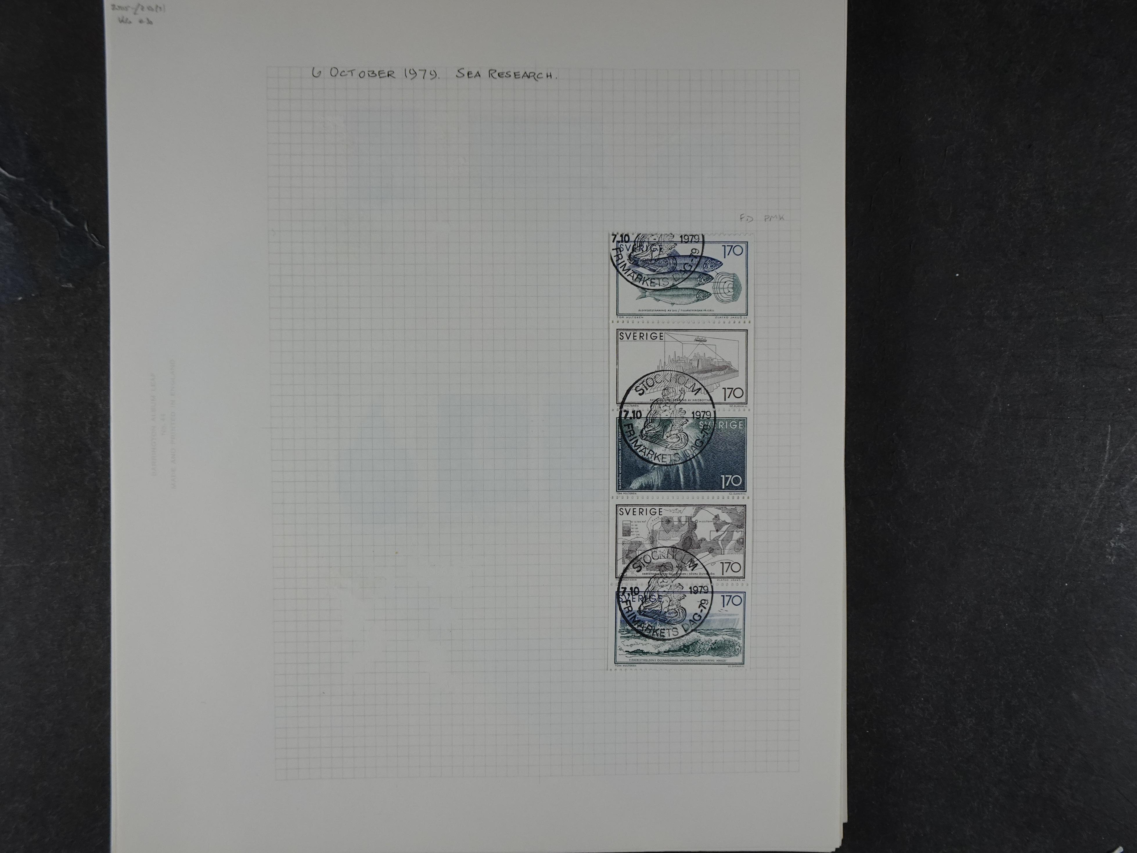 Verzameling met leuk klassiek op blanco albumblaadjes in 2 klembanden. 143