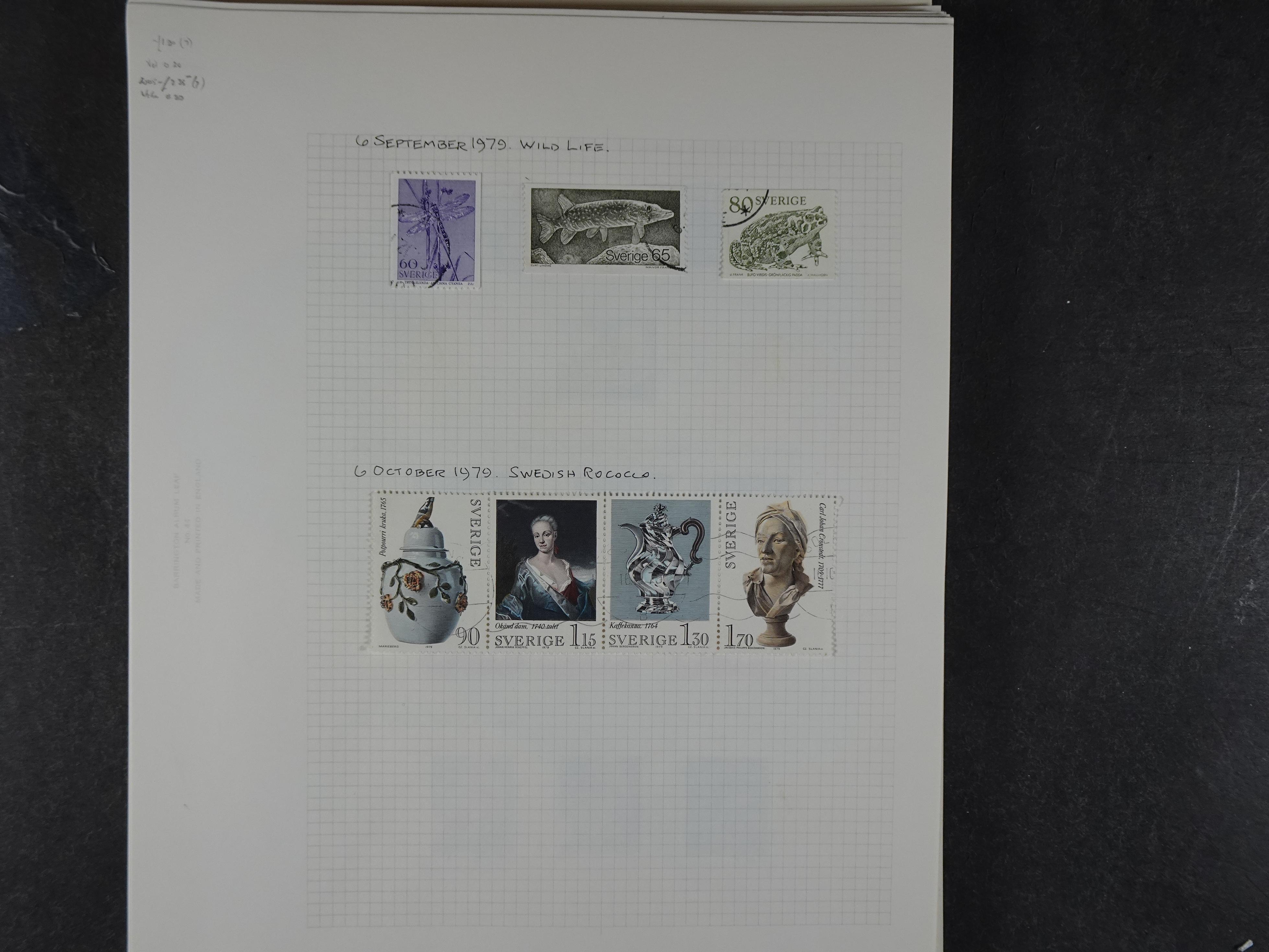 Verzameling met leuk klassiek op blanco albumblaadjes in 2 klembanden. 144