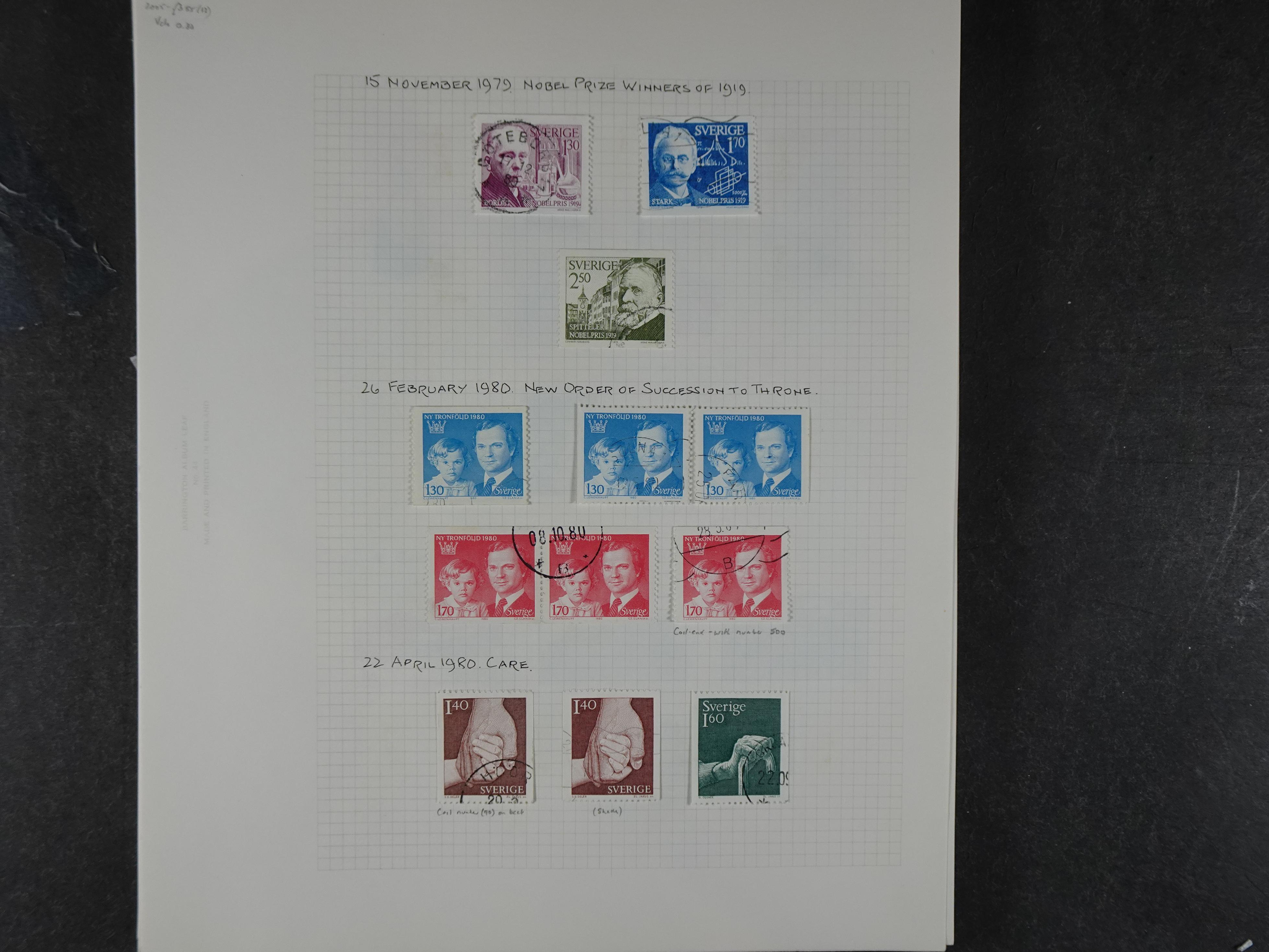 Verzameling met leuk klassiek op blanco albumblaadjes in 2 klembanden. 145