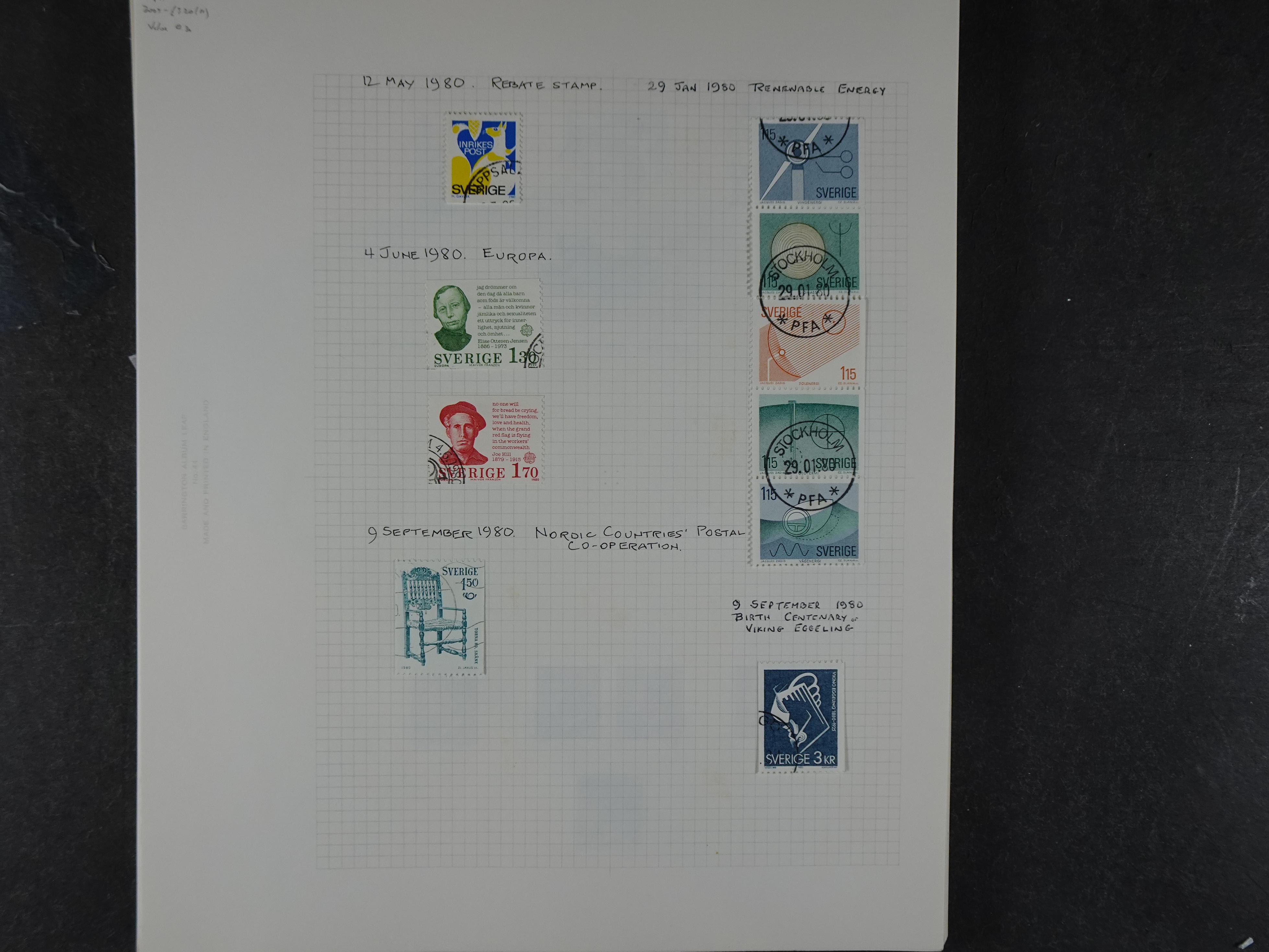 Verzameling met leuk klassiek op blanco albumblaadjes in 2 klembanden. 147