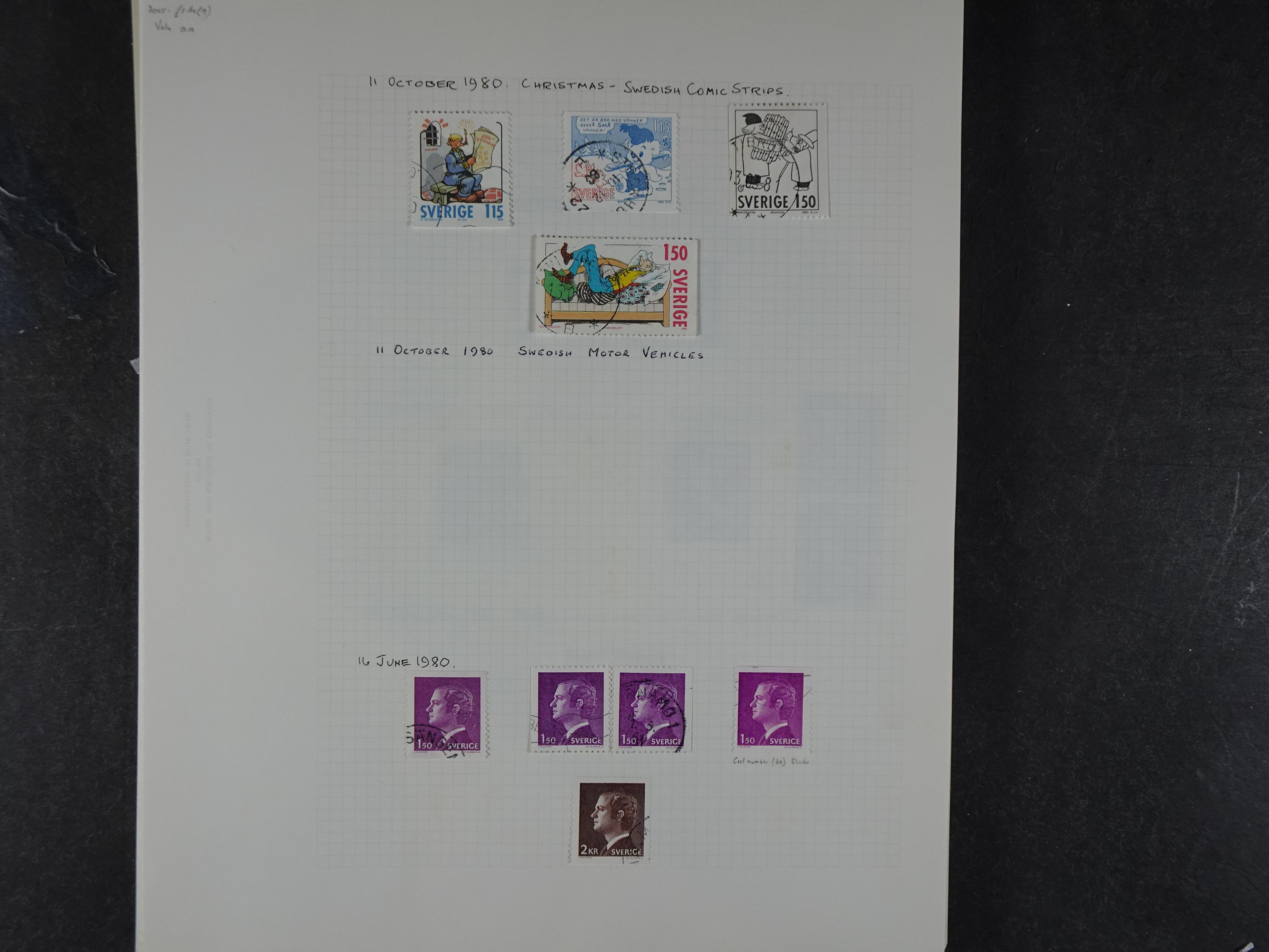 Verzameling met leuk klassiek op blanco albumblaadjes in 2 klembanden. 148