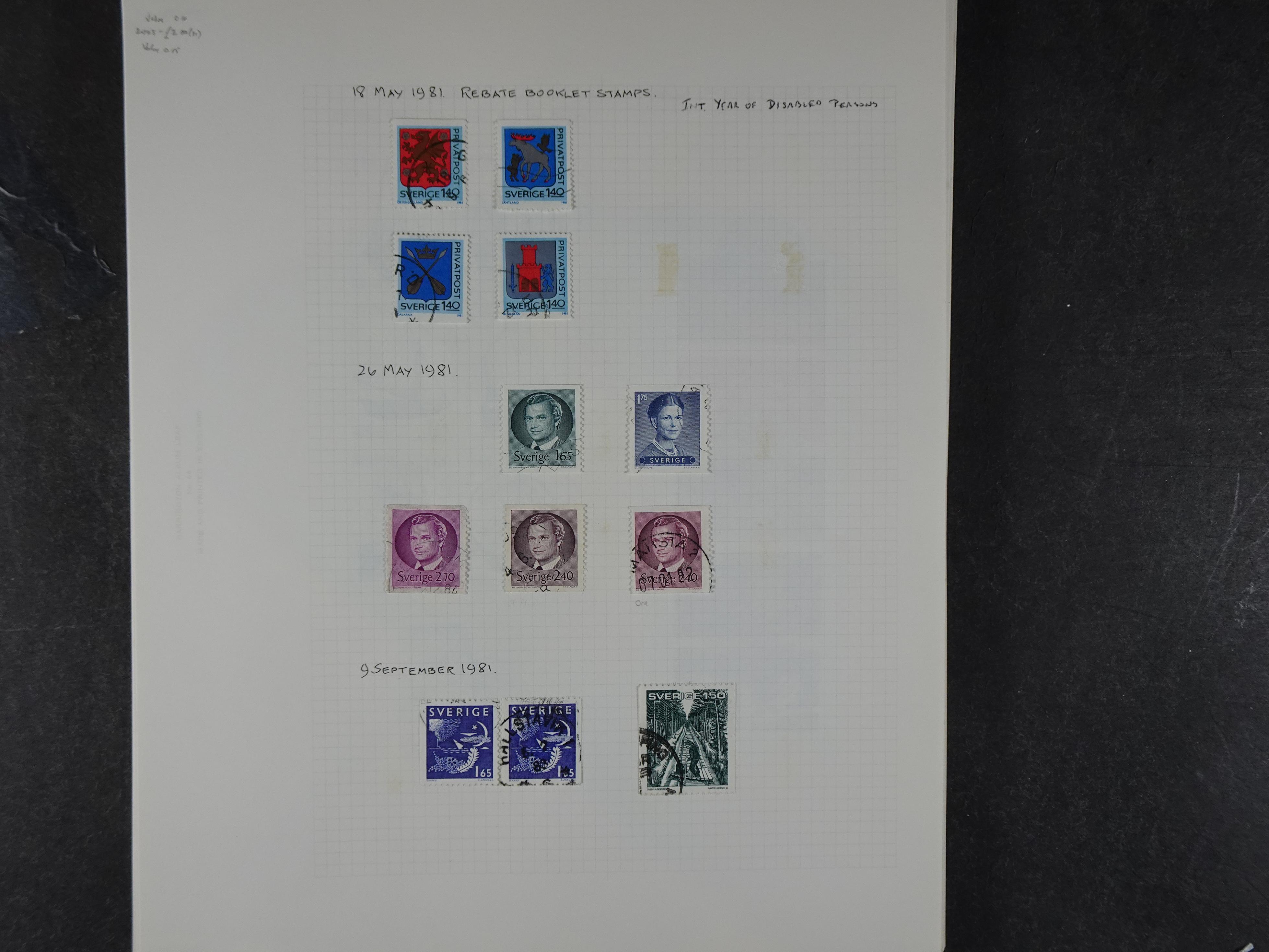 Verzameling met leuk klassiek op blanco albumblaadjes in 2 klembanden. 151