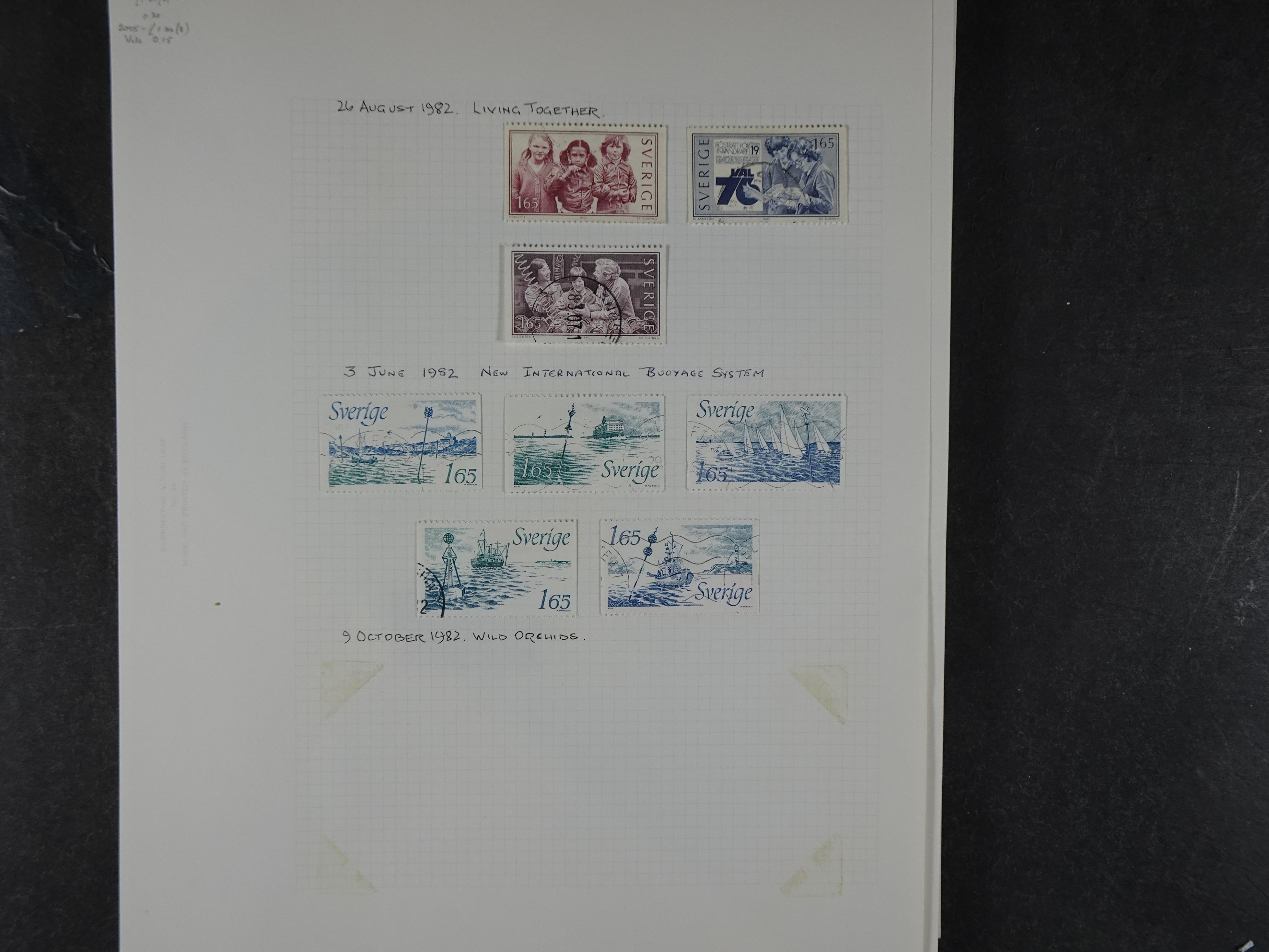 Verzameling met leuk klassiek op blanco albumblaadjes in 2 klembanden. 156