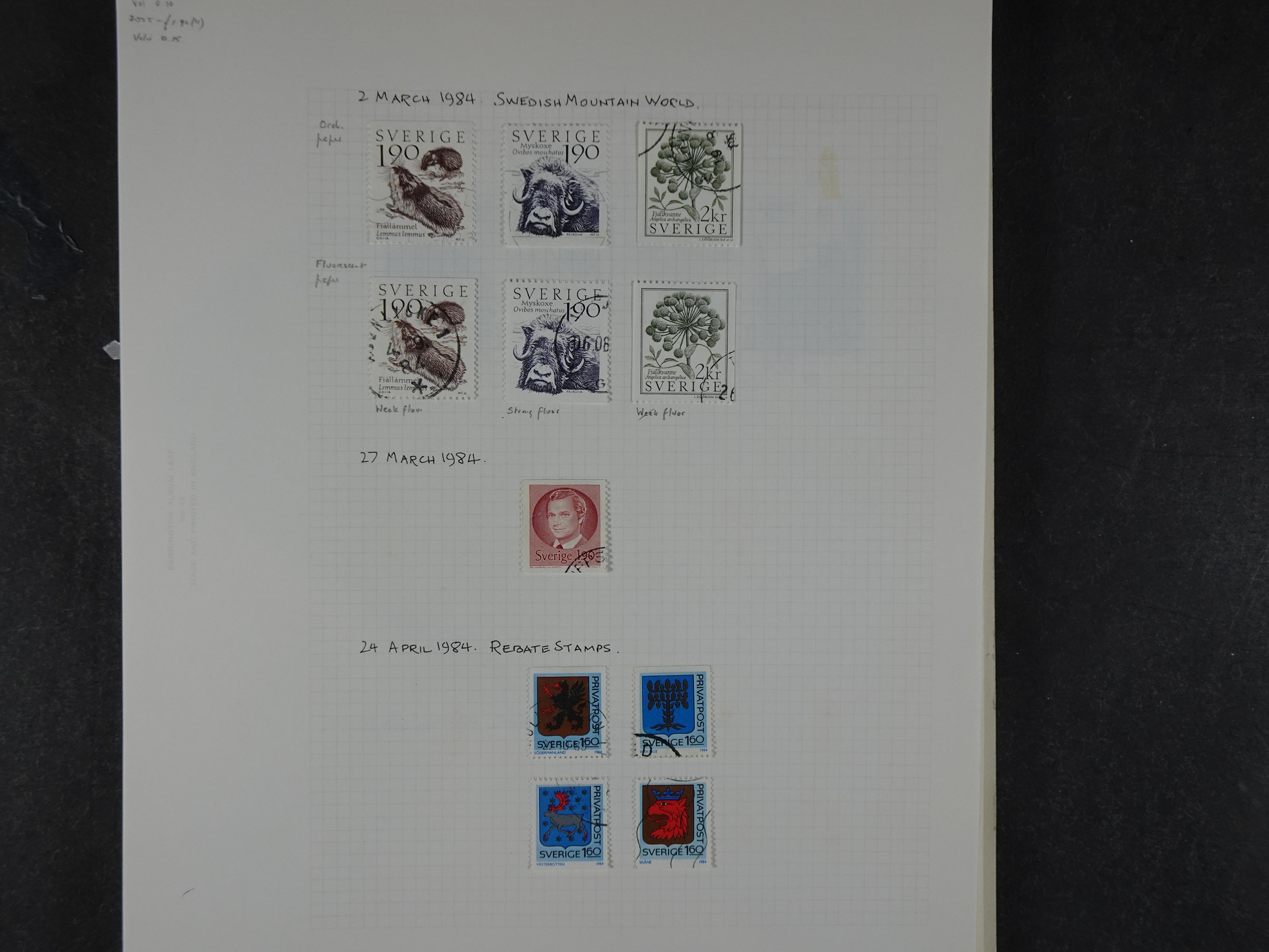 Verzameling met leuk klassiek op blanco albumblaadjes in 2 klembanden. 163