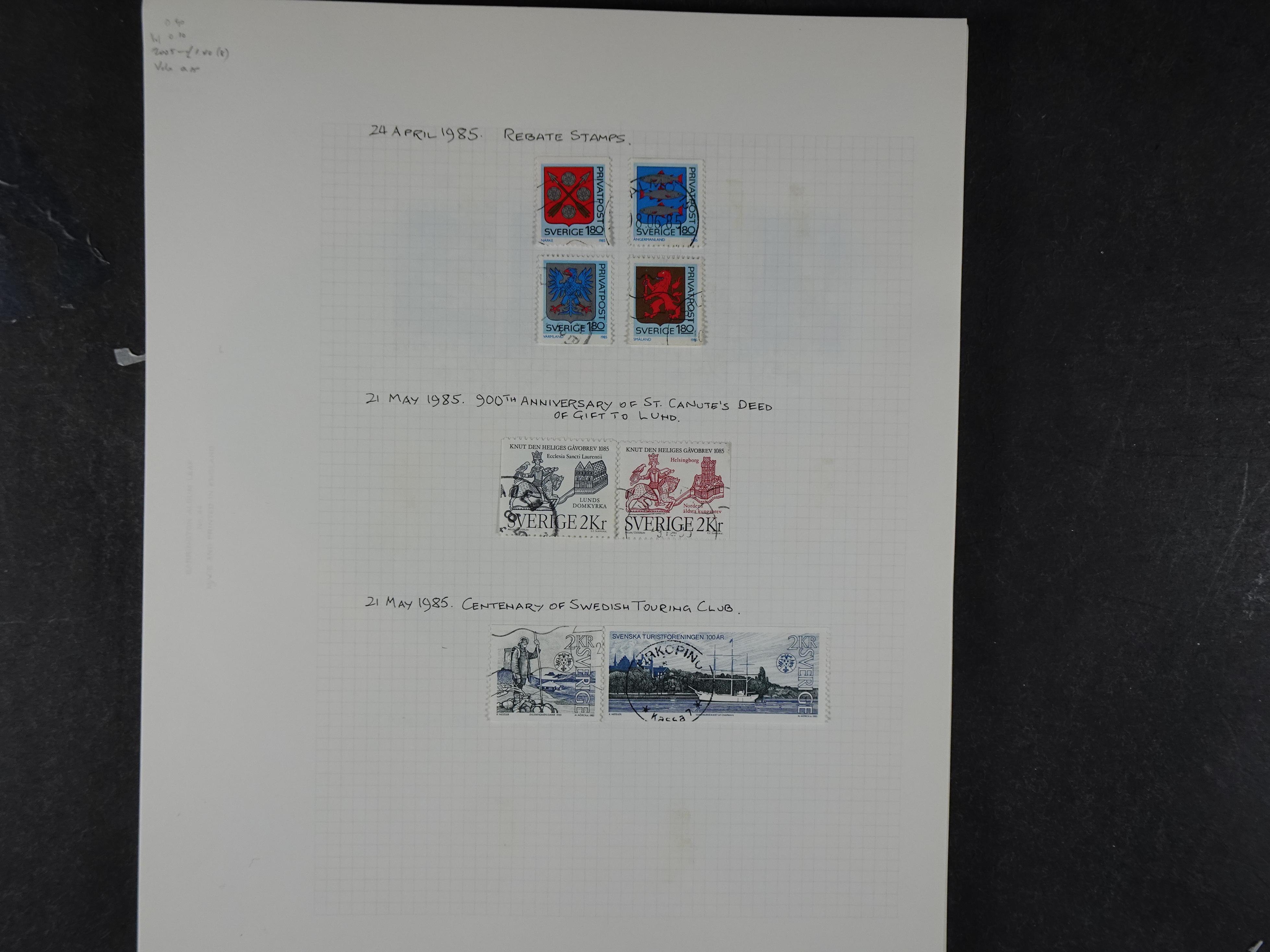 Verzameling met leuk klassiek op blanco albumblaadjes in 2 klembanden. 169