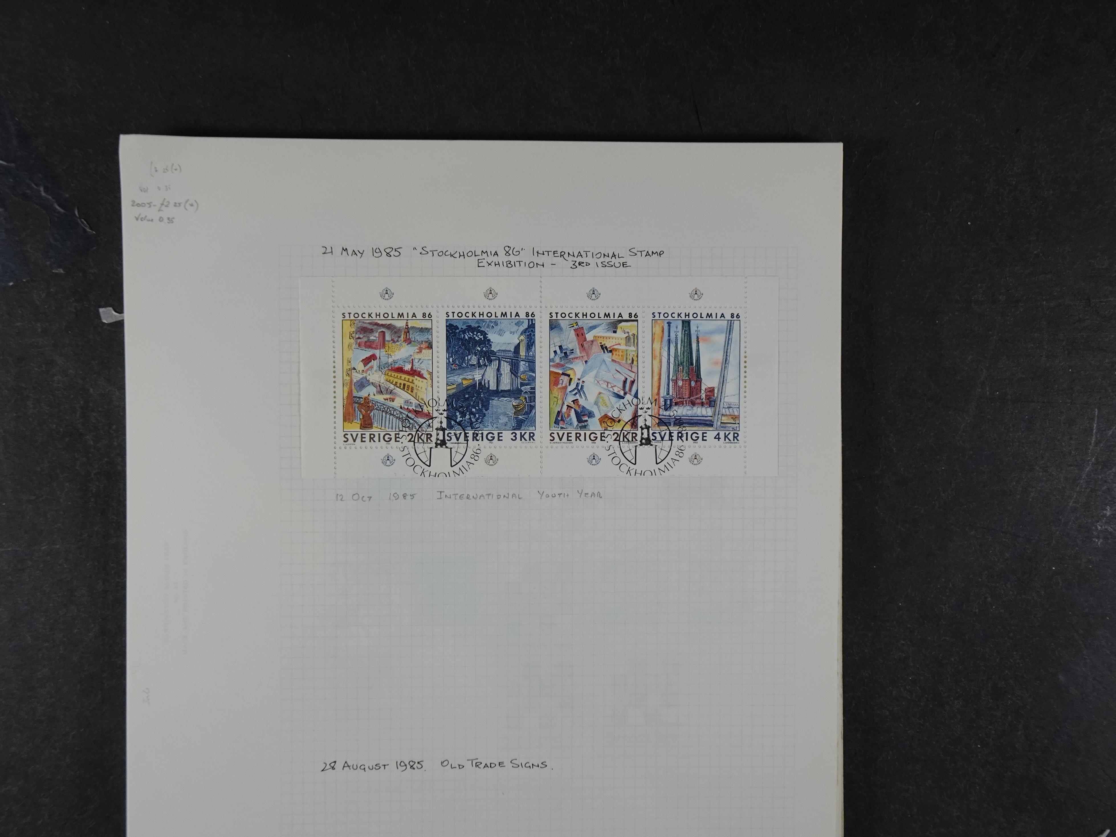 Verzameling met leuk klassiek op blanco albumblaadjes in 2 klembanden. 170