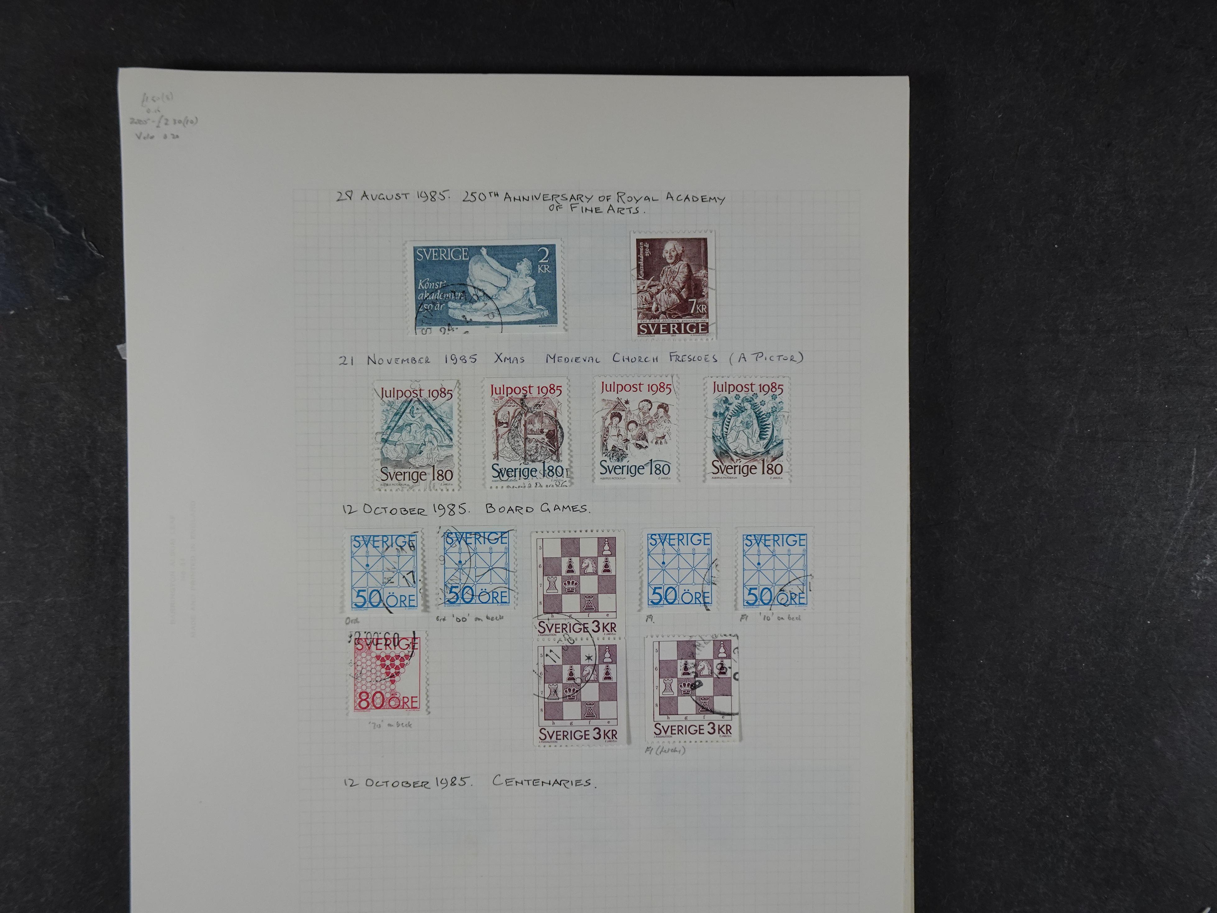 Verzameling met leuk klassiek op blanco albumblaadjes in 2 klembanden. 171