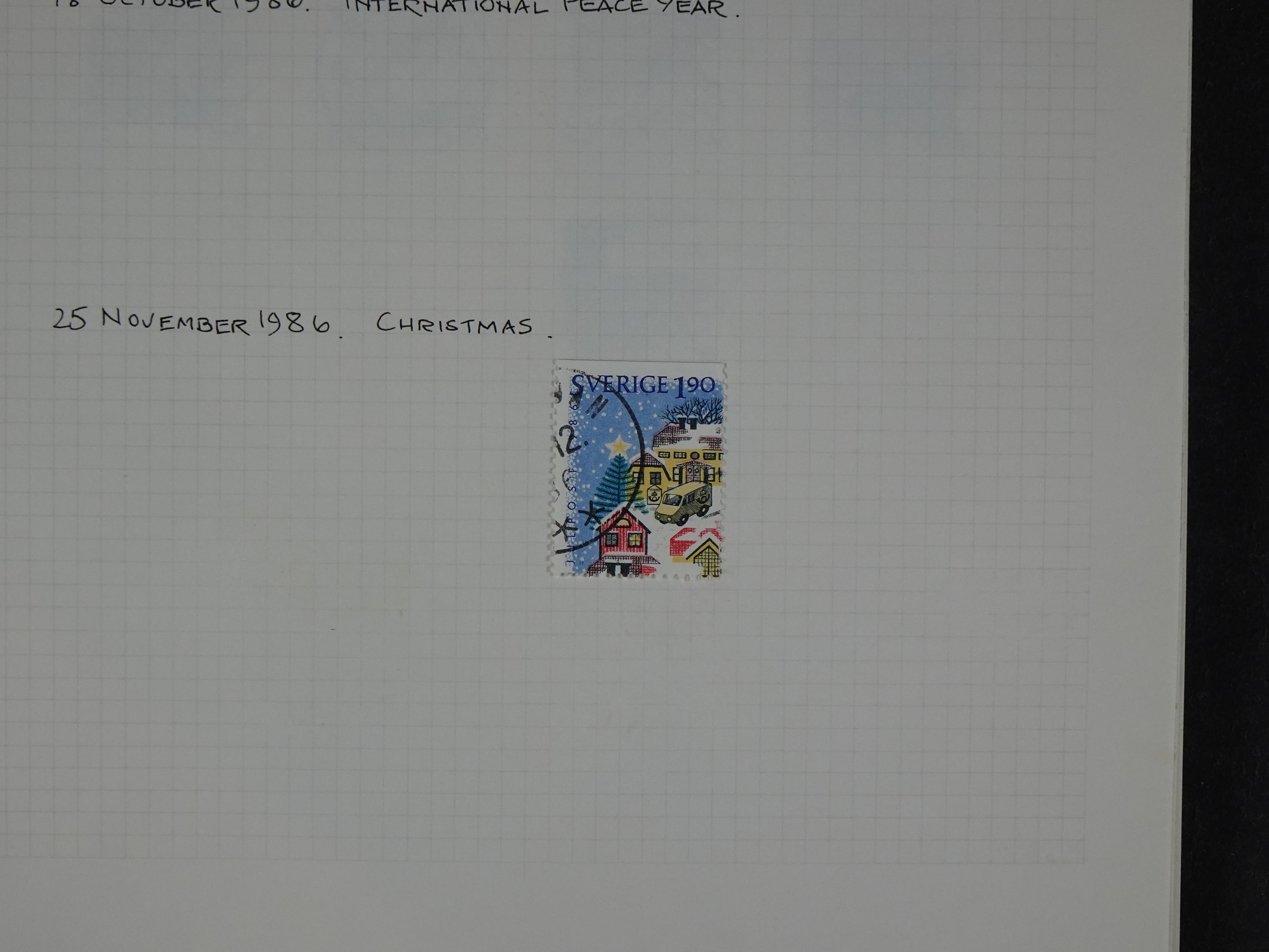 Verzameling met leuk klassiek op blanco albumblaadjes in 2 klembanden. 176