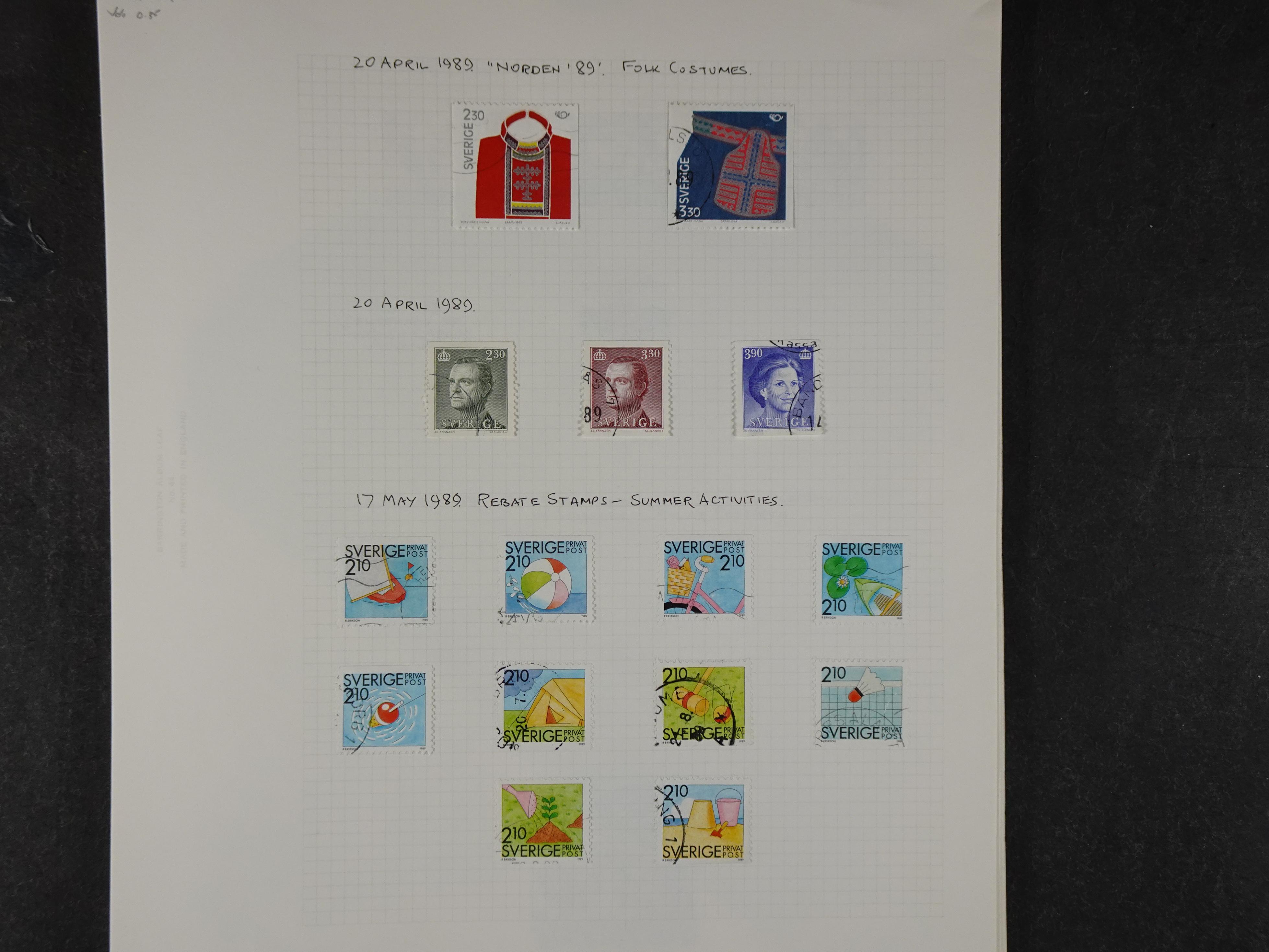 Verzameling met leuk klassiek op blanco albumblaadjes in 2 klembanden. 185