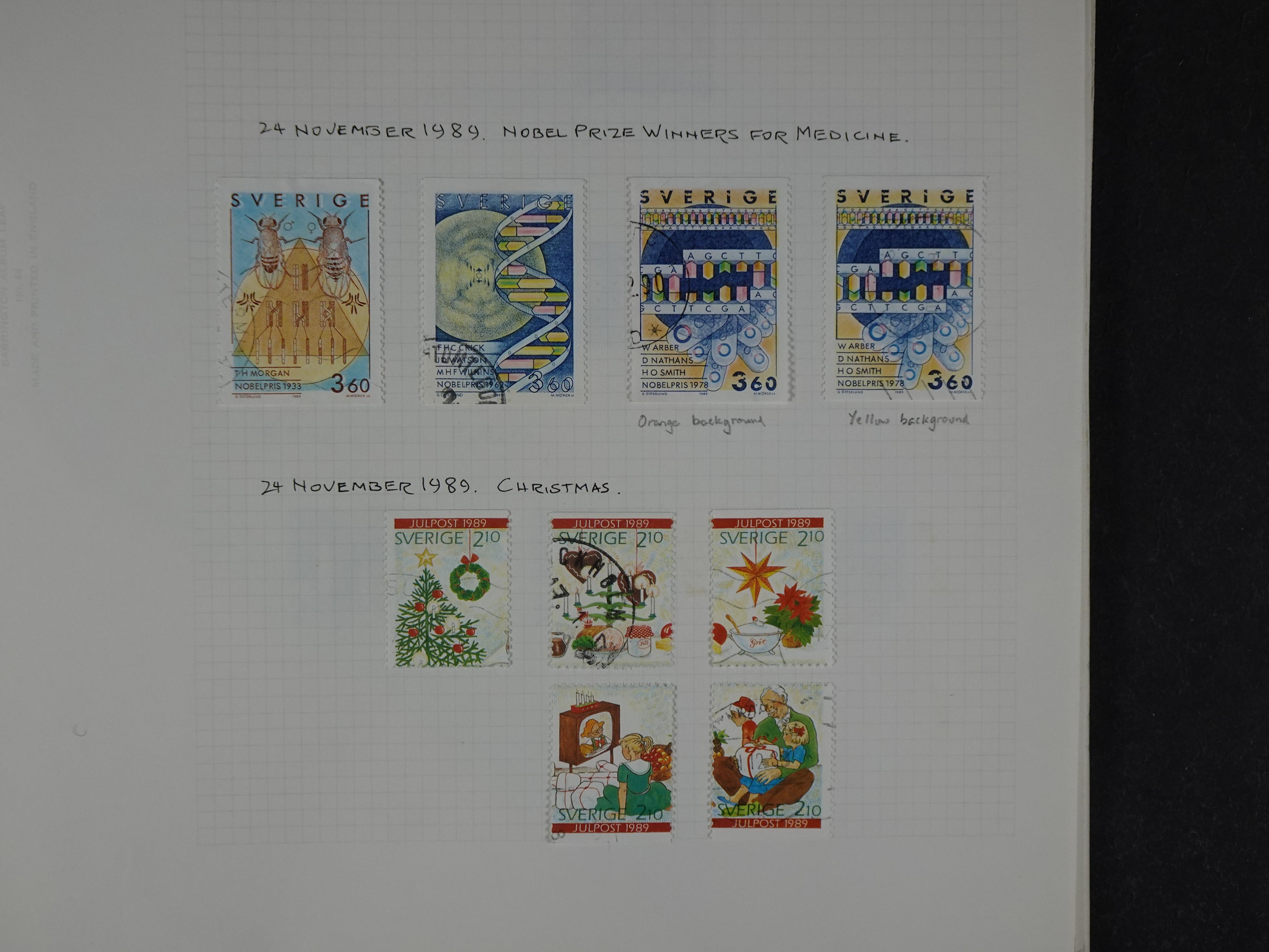 Verzameling met leuk klassiek op blanco albumblaadjes in 2 klembanden. 188