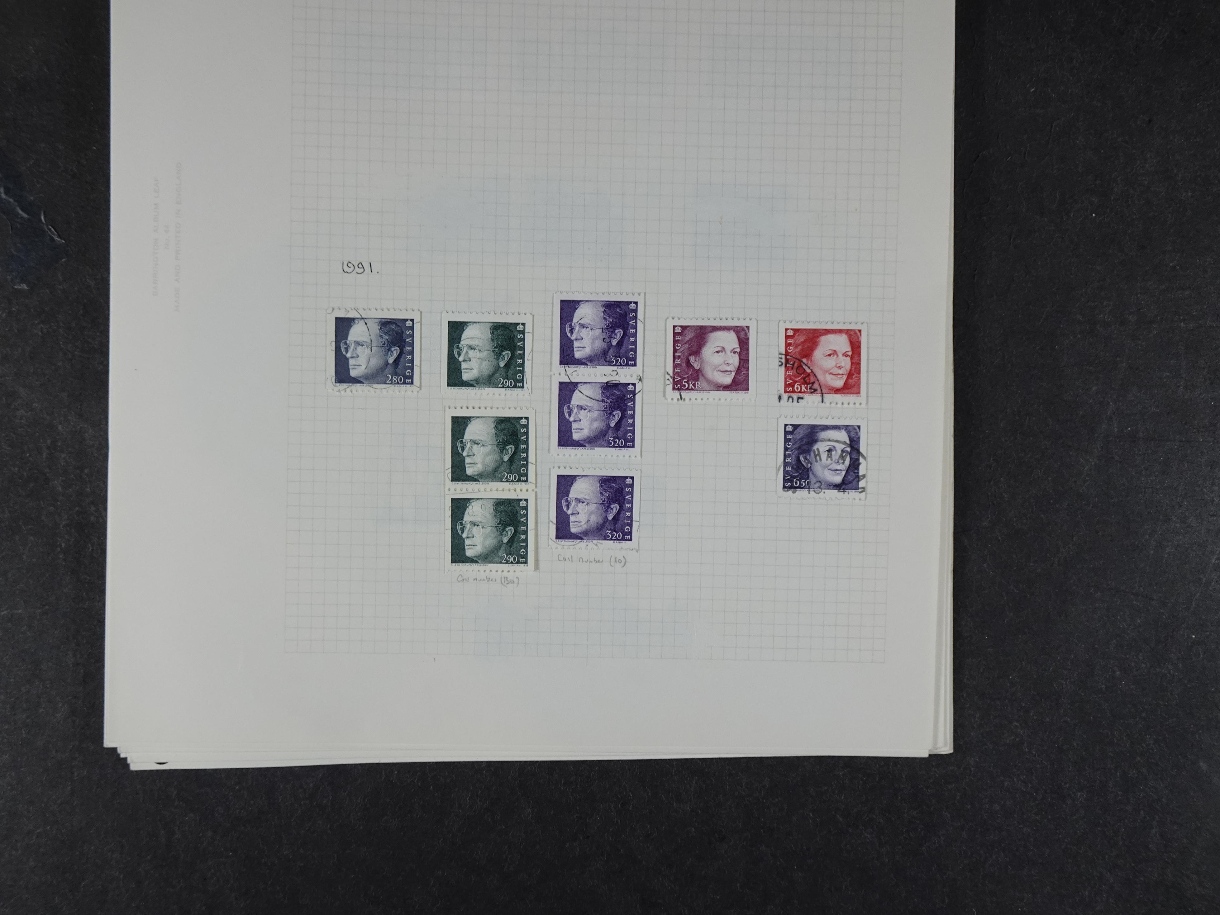 Verzameling met leuk klassiek op blanco albumblaadjes in 2 klembanden. 193