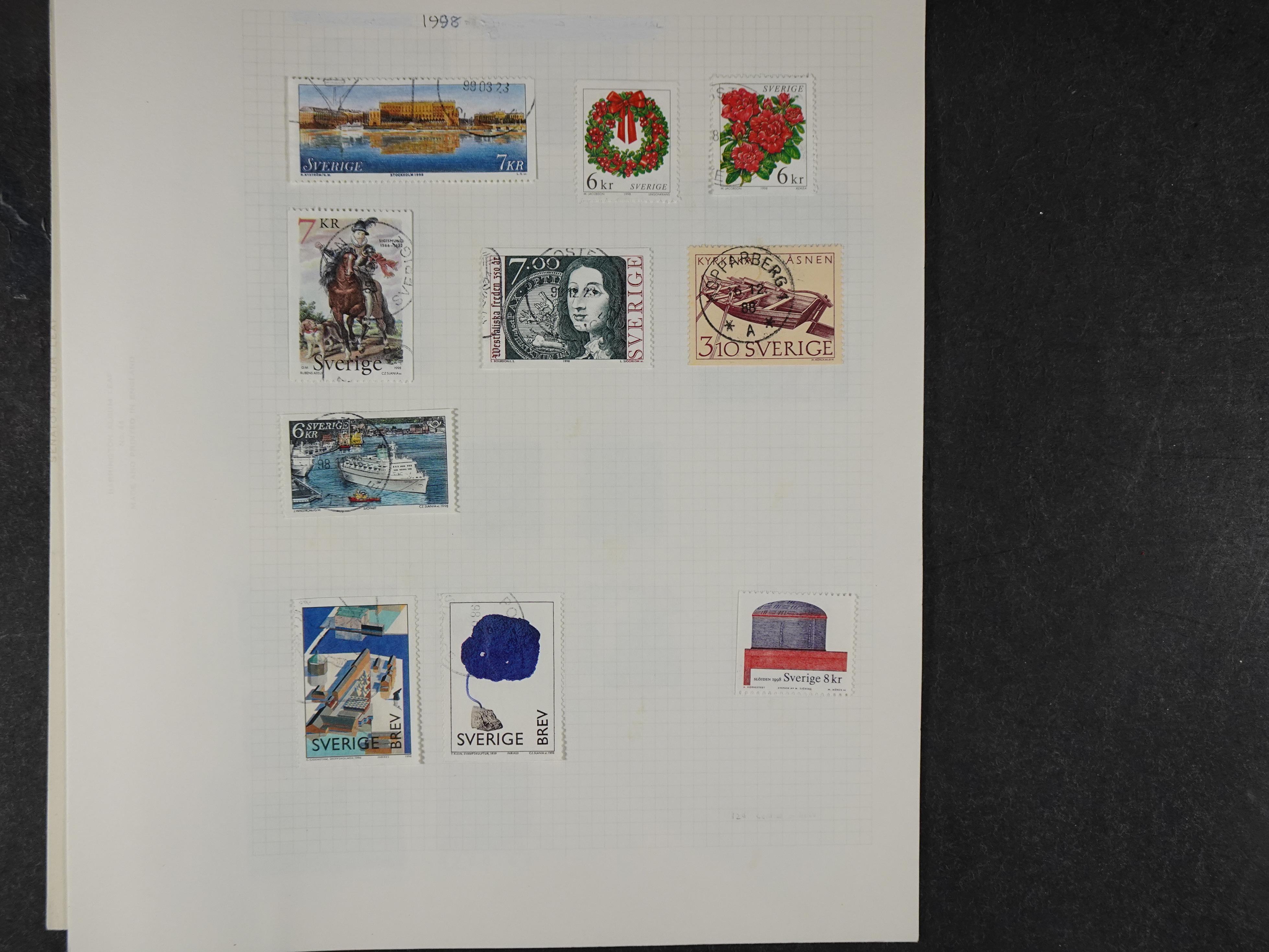 Verzameling met leuk klassiek op blanco albumblaadjes in 2 klembanden. 204