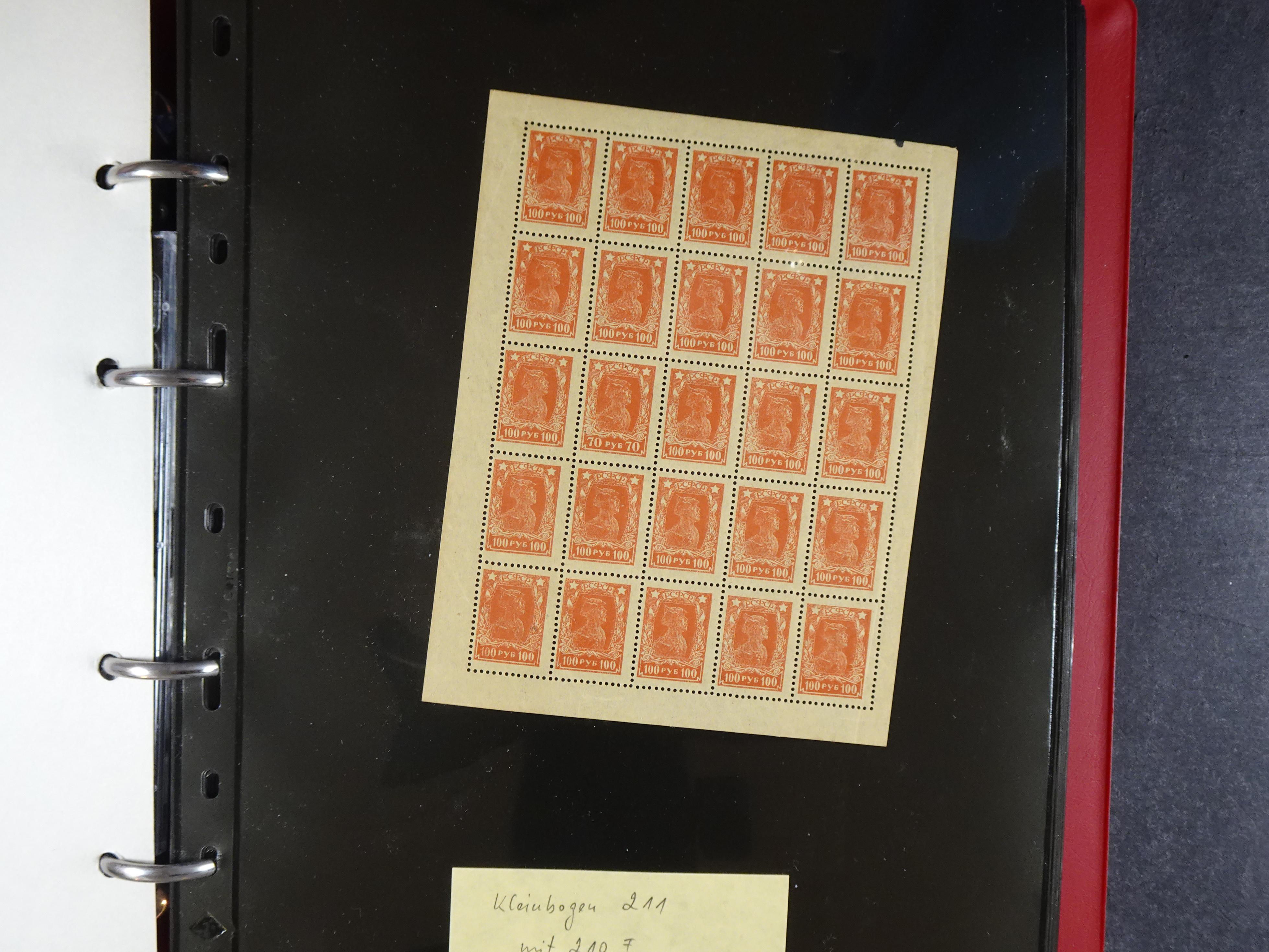 Collectie Kleinbogen, zeer hoge waarde.