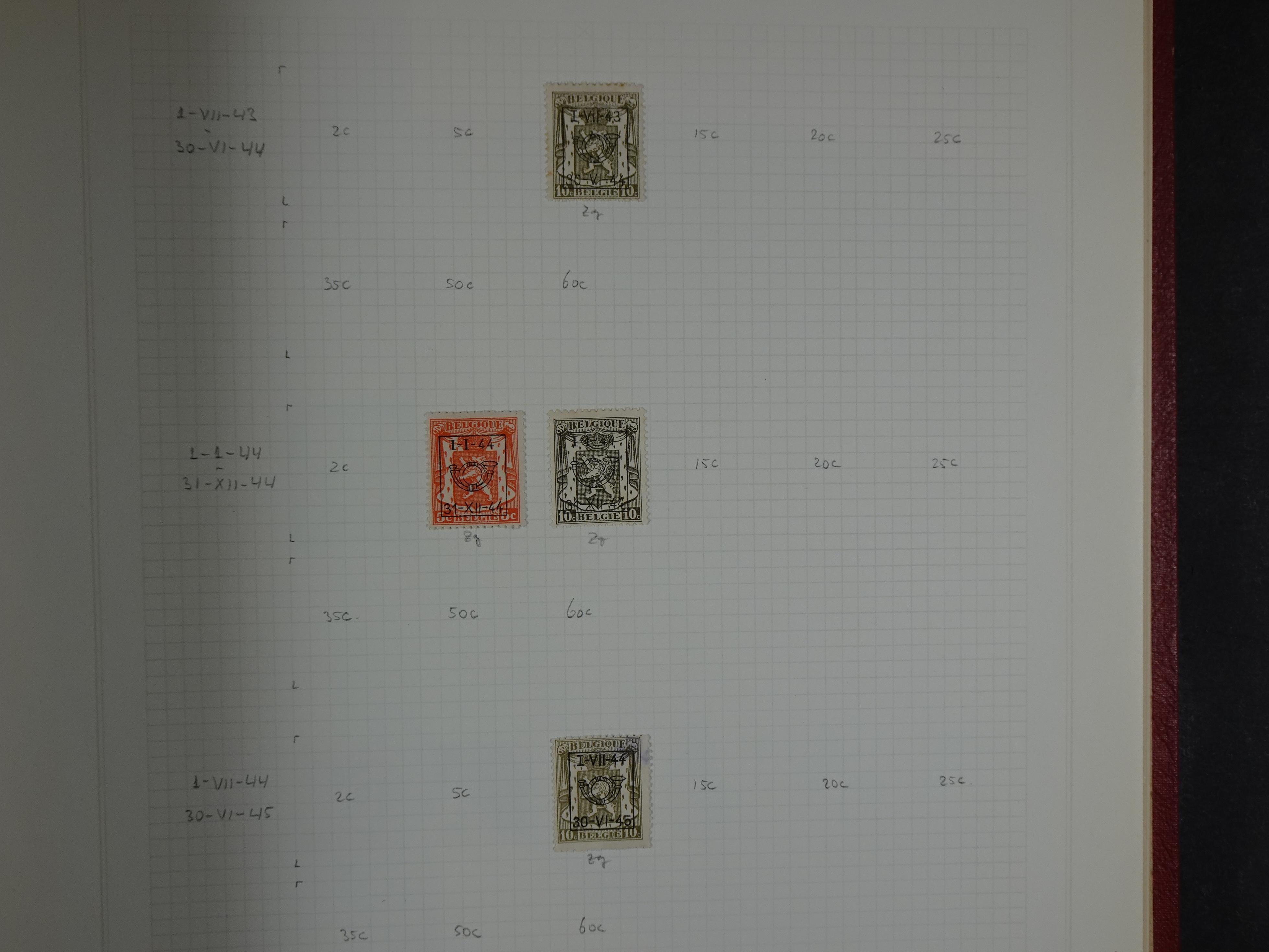 Topcollectie tot jaren 50, zeer hoge waarde ook goed "Back of the Book". 150