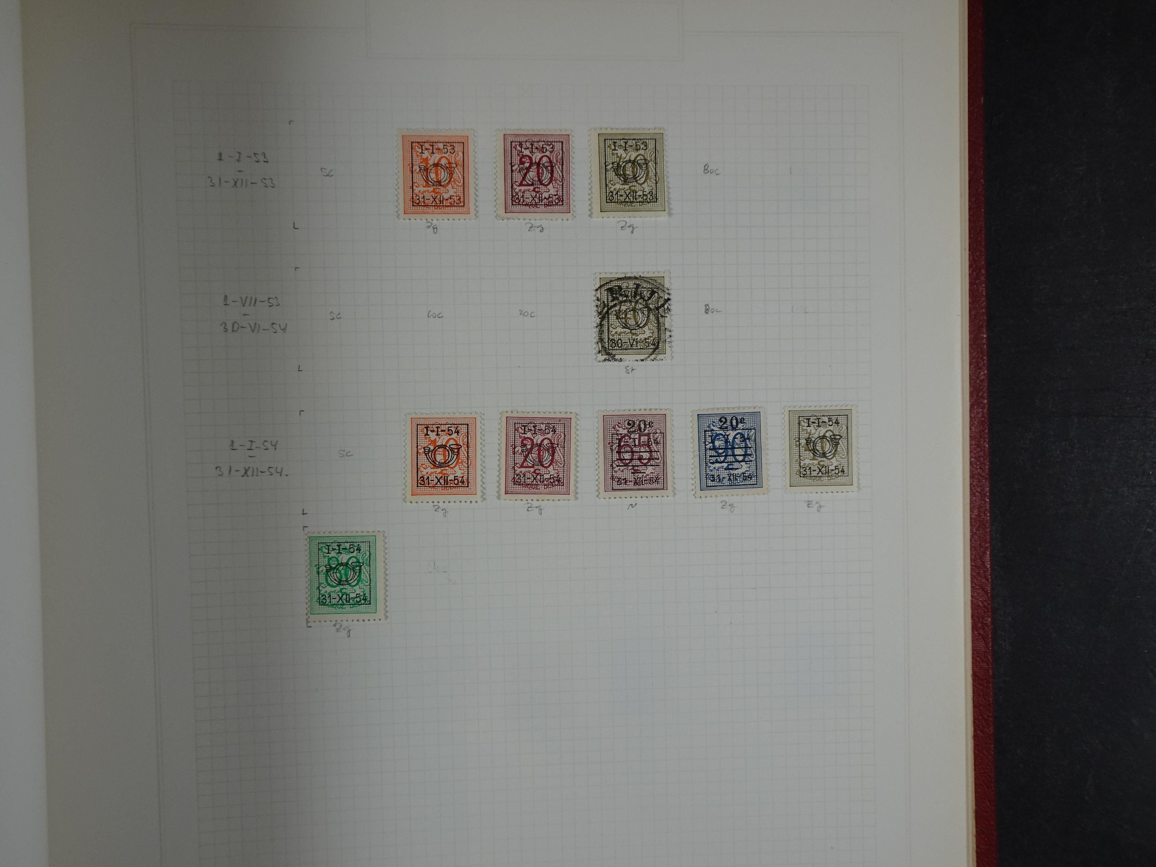 Topcollectie tot jaren 50, zeer hoge waarde ook goed "Back of the Book". 156