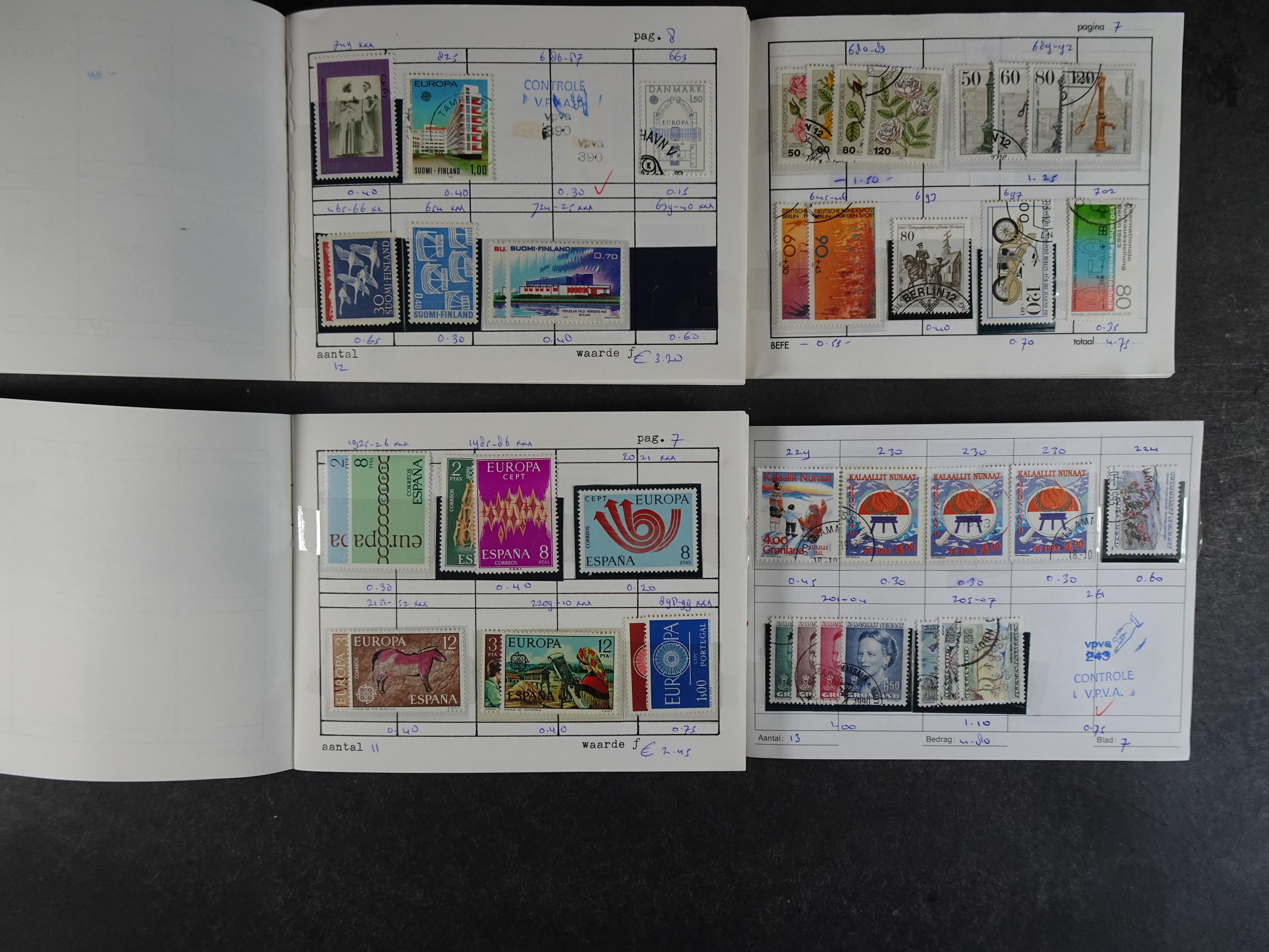 Mooie partij rondzendboekjes enorme restwaarde leuk voor weder verkoper.  7