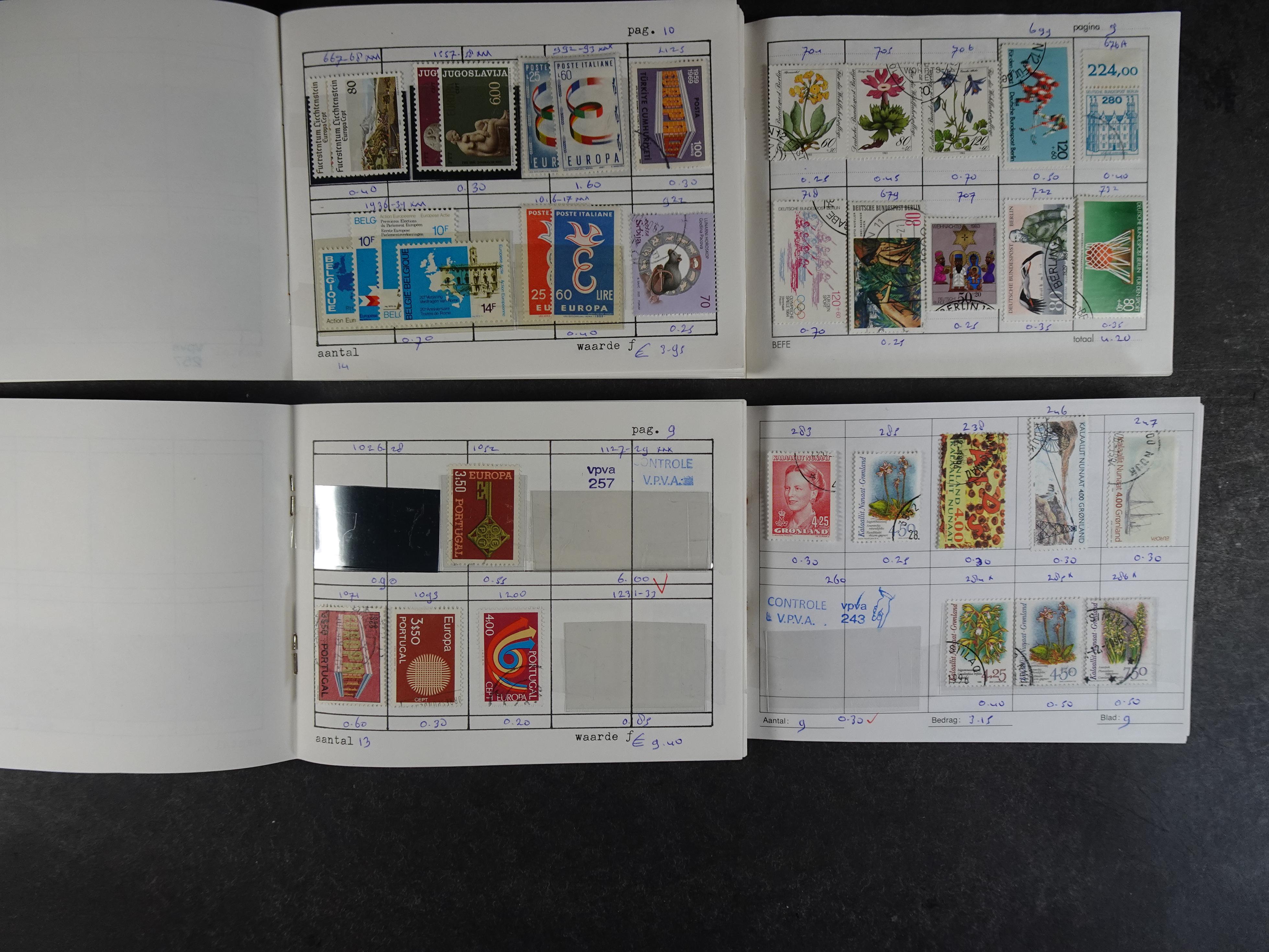 Mooie partij rondzendboekjes enorme restwaarde leuk voor weder verkoper.  9