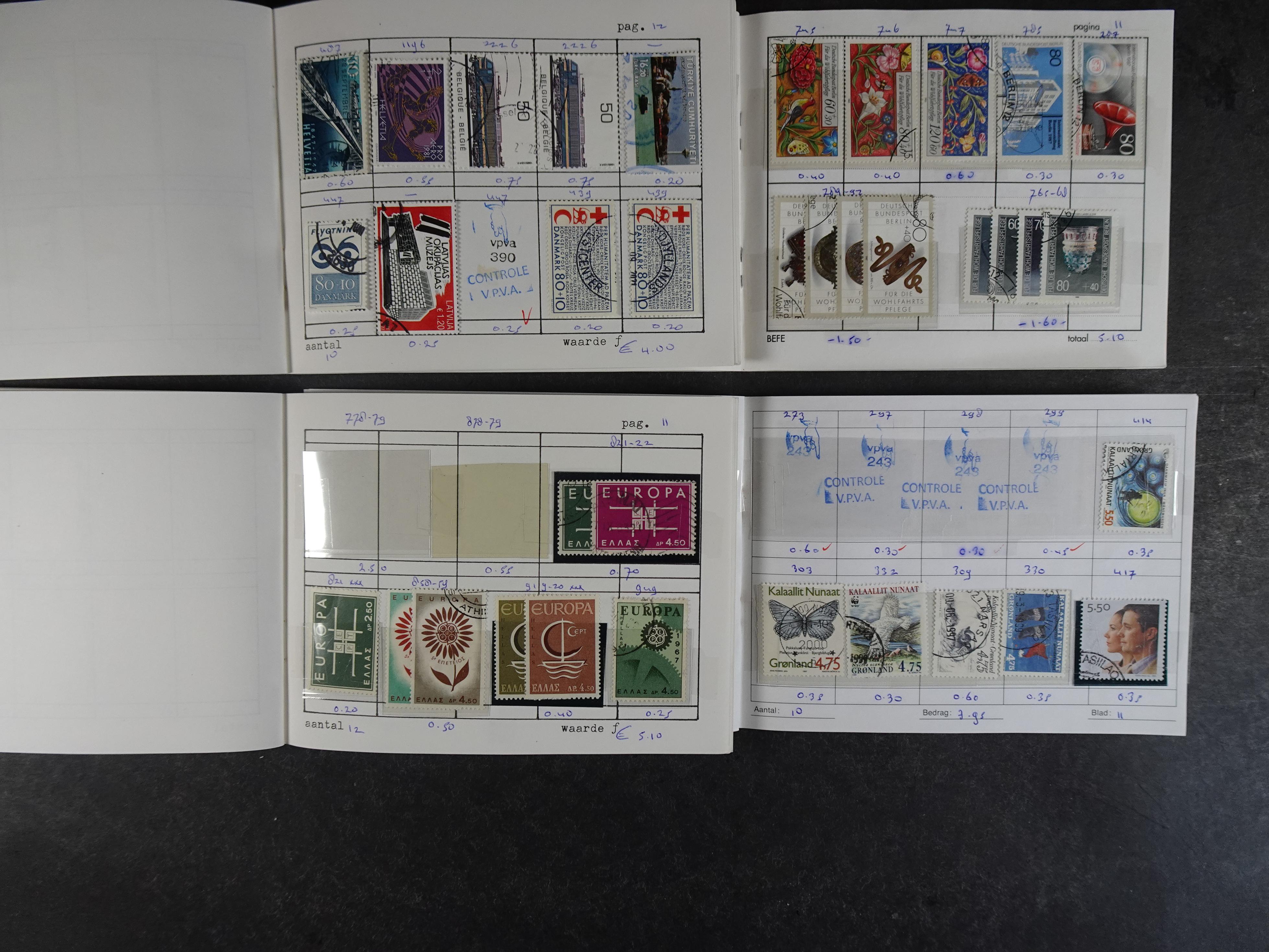 Mooie partij rondzendboekjes enorme restwaarde leuk voor weder verkoper.  11