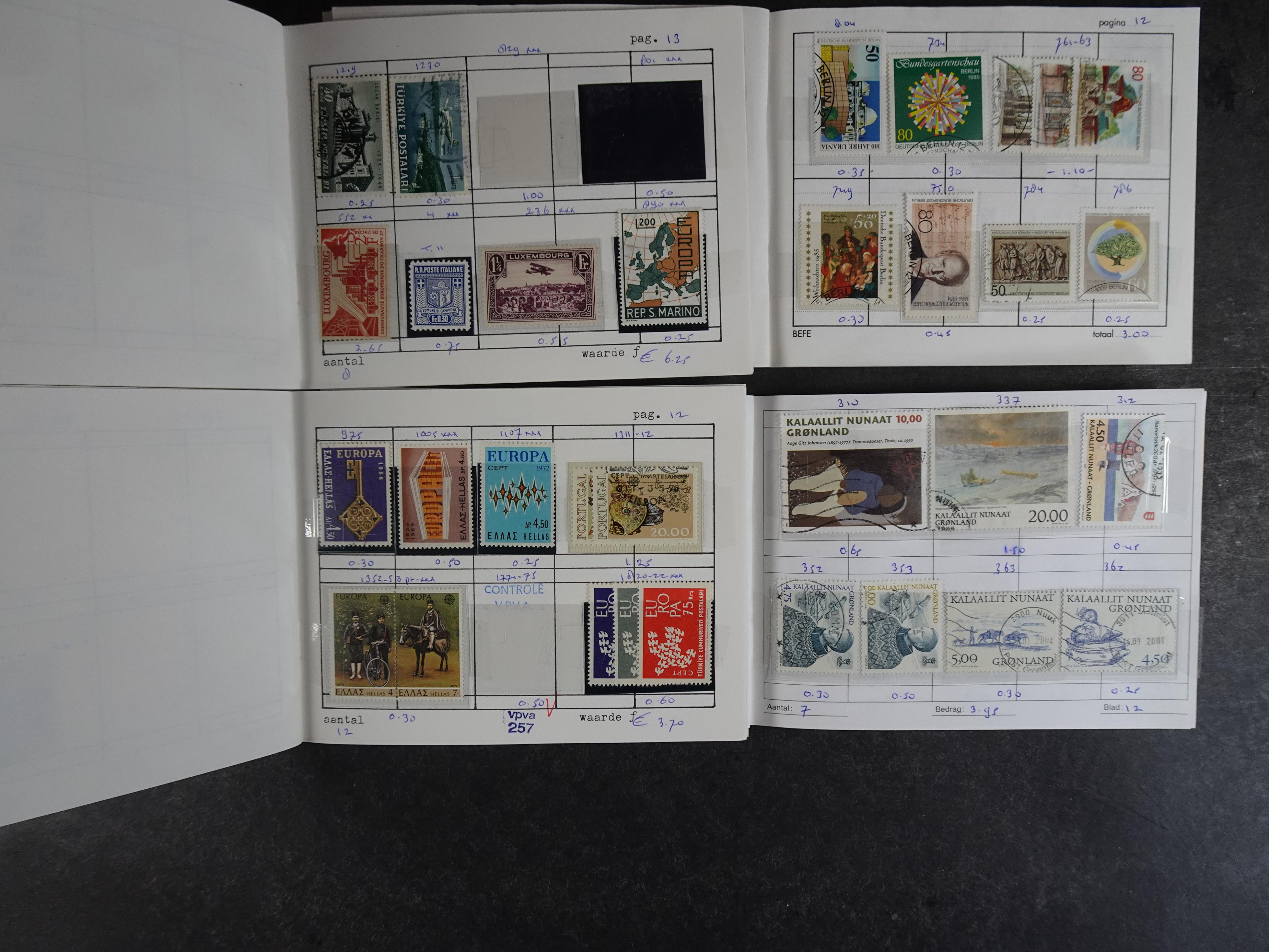 Mooie partij rondzendboekjes enorme restwaarde leuk voor weder verkoper.  12