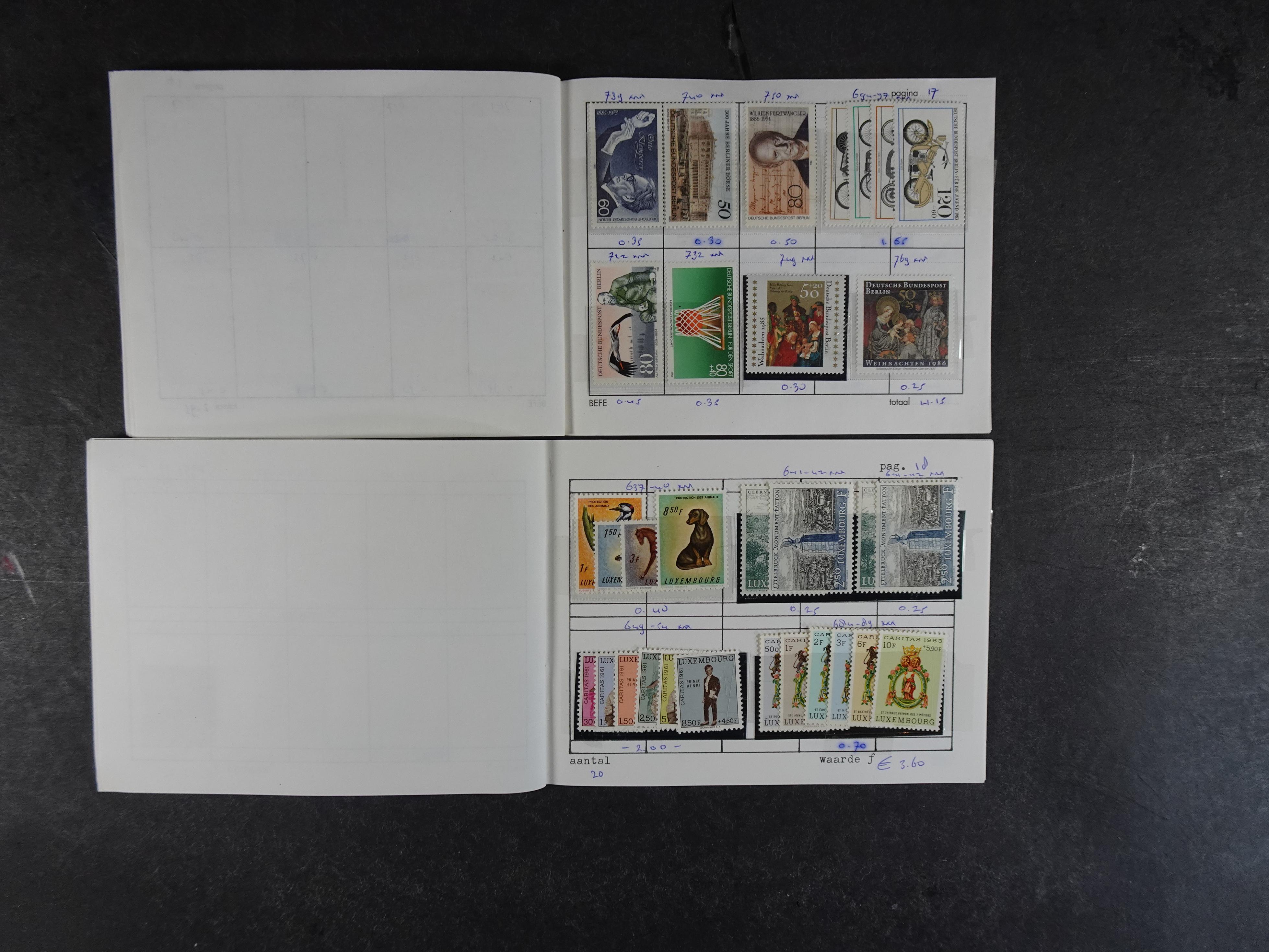 Mooie partij rondzendboekjes enorme restwaarde leuk voor weder verkoper.  17