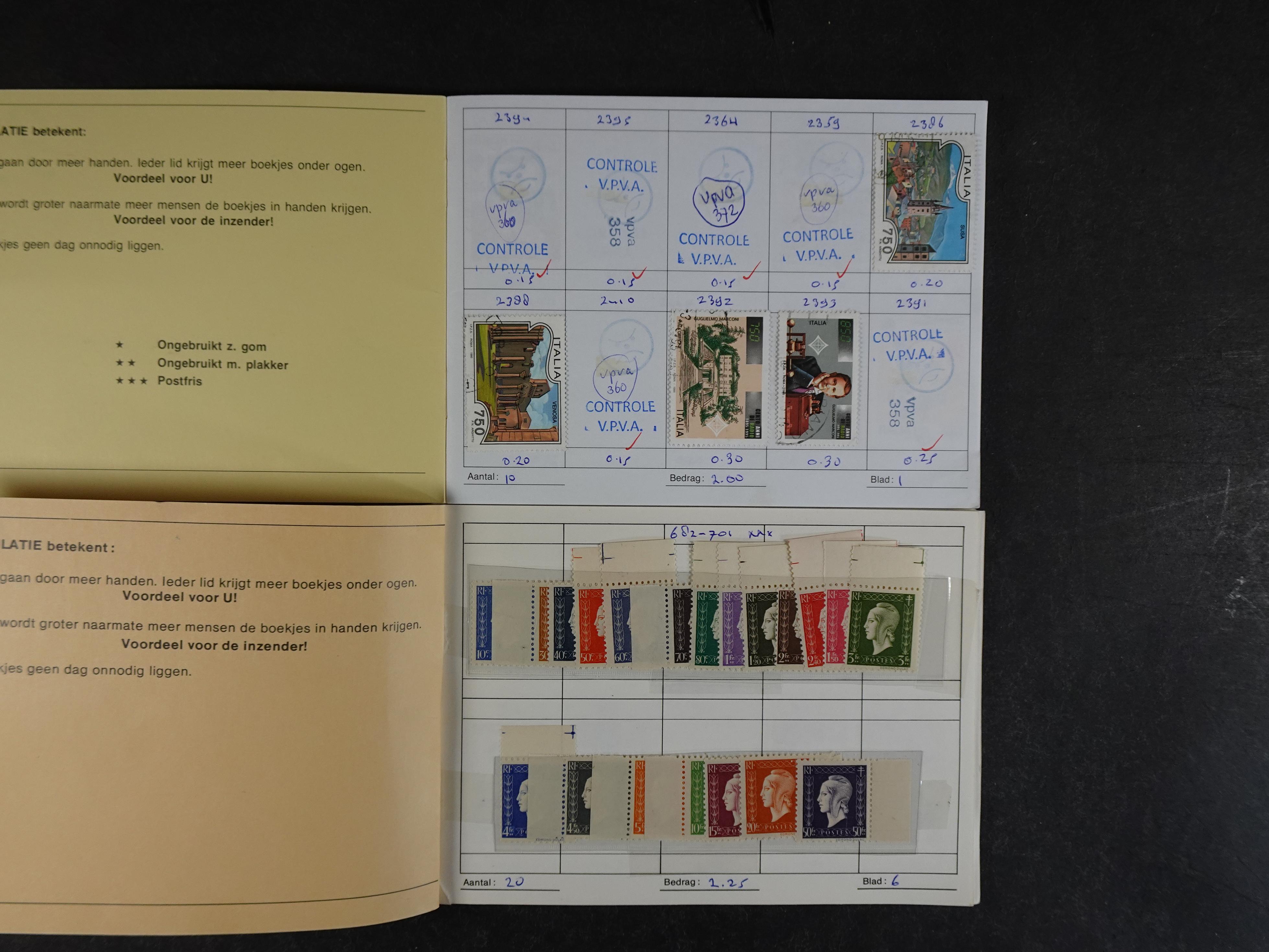 Mooie partij rondzendboekjes enorme restwaarde leuk voor weder verkoper.  40