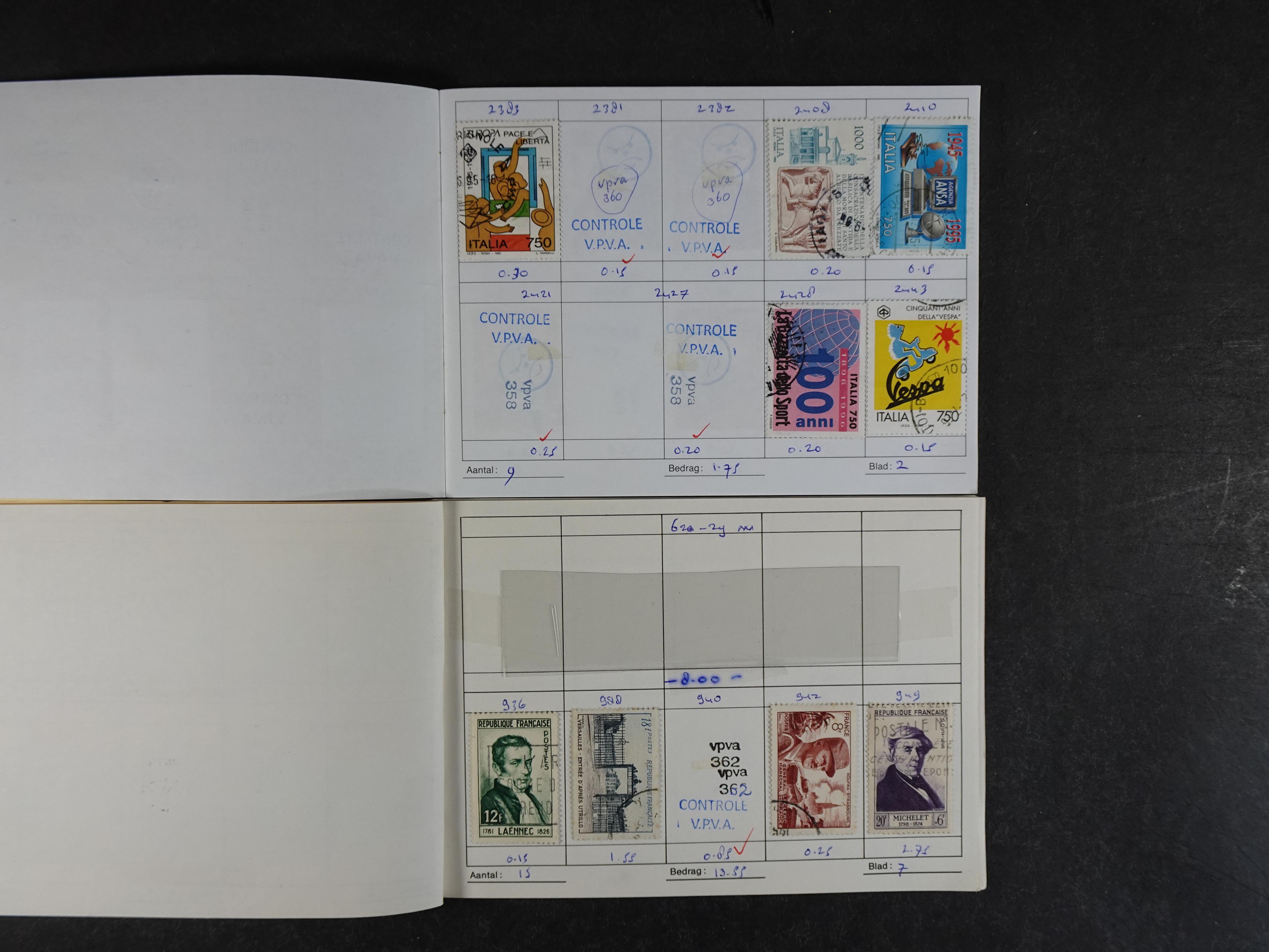 Mooie partij rondzendboekjes enorme restwaarde leuk voor weder verkoper.  41