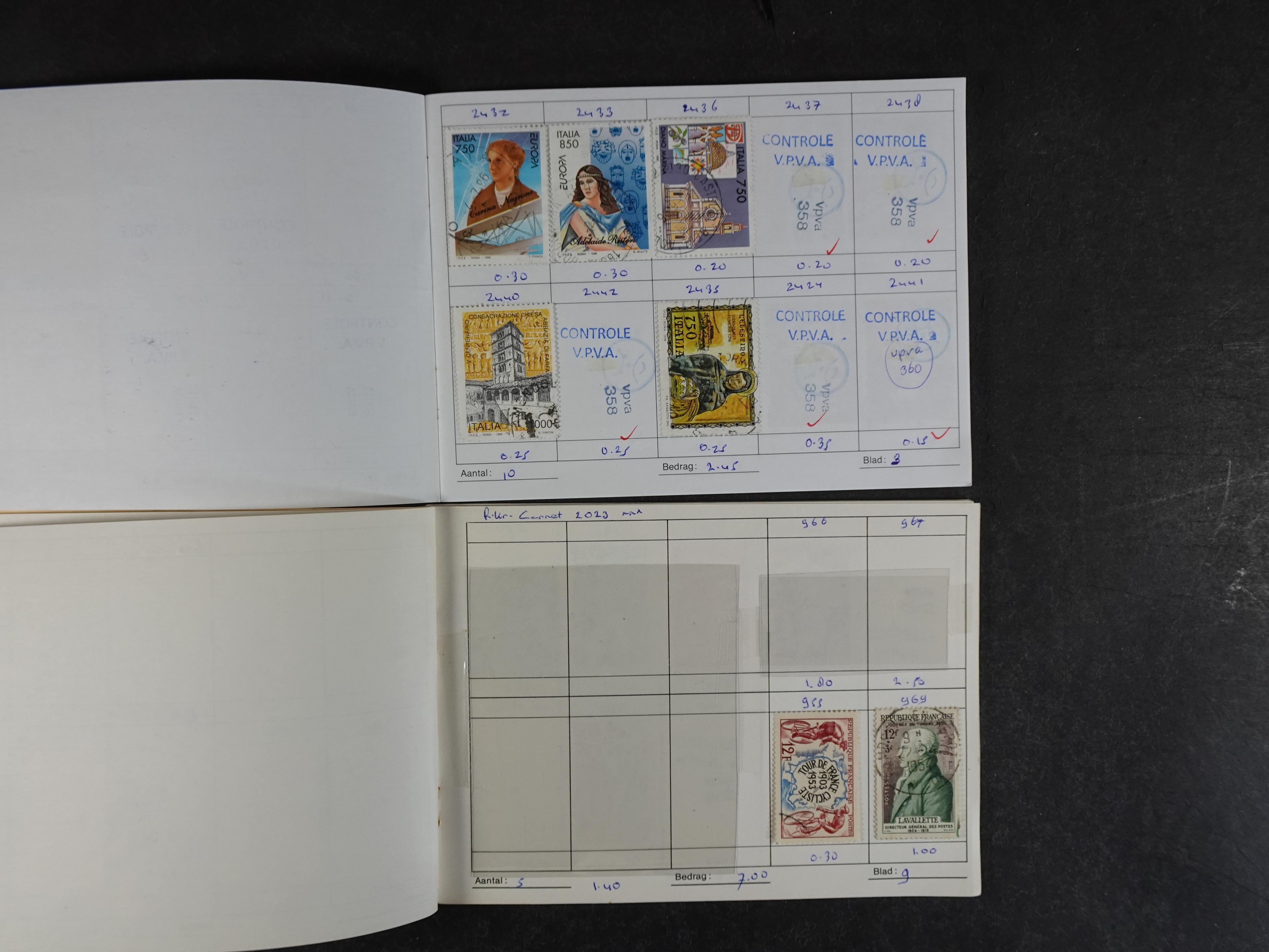 Mooie partij rondzendboekjes enorme restwaarde leuk voor weder verkoper.  42