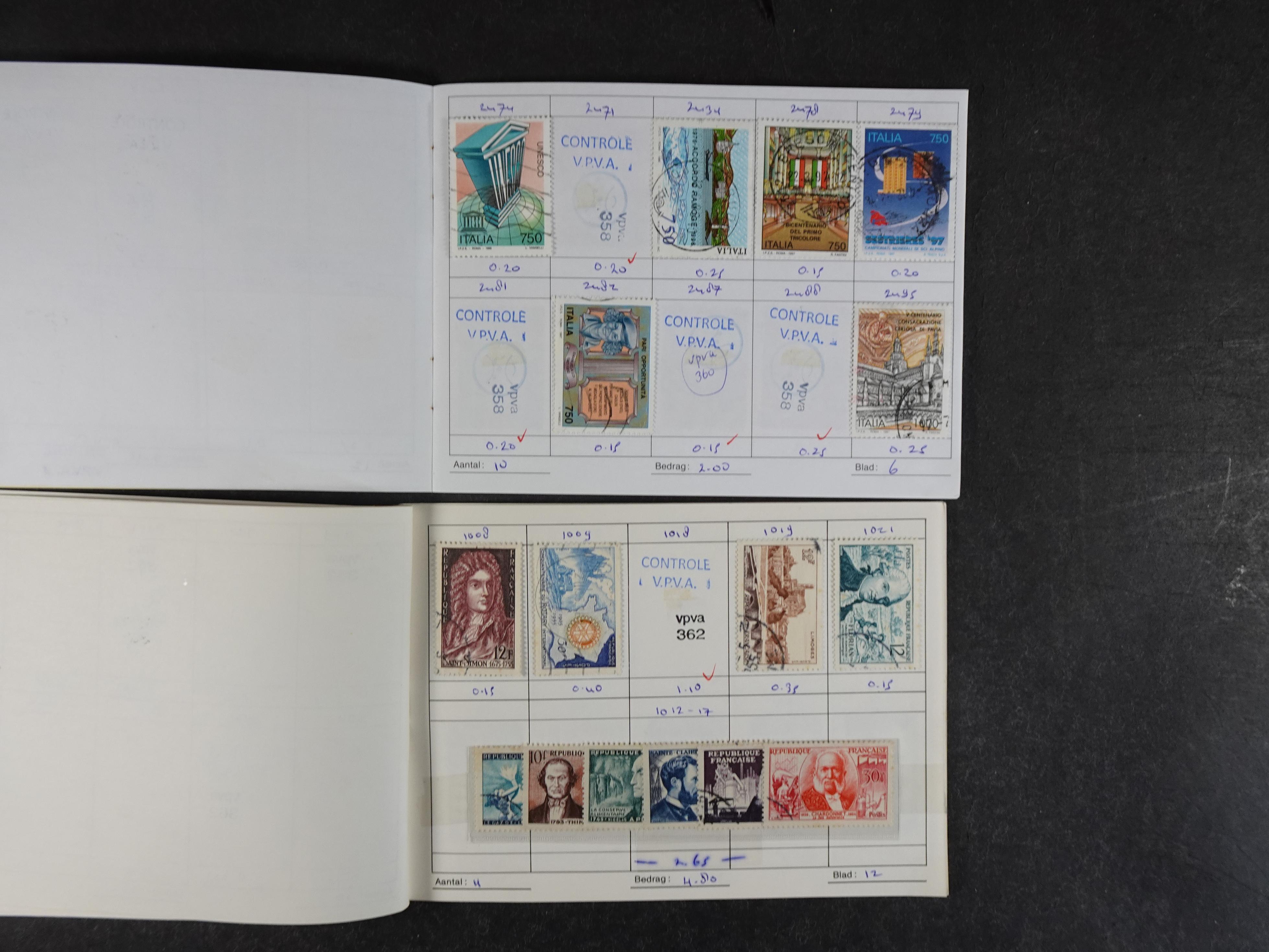 Mooie partij rondzendboekjes enorme restwaarde leuk voor weder verkoper.  45