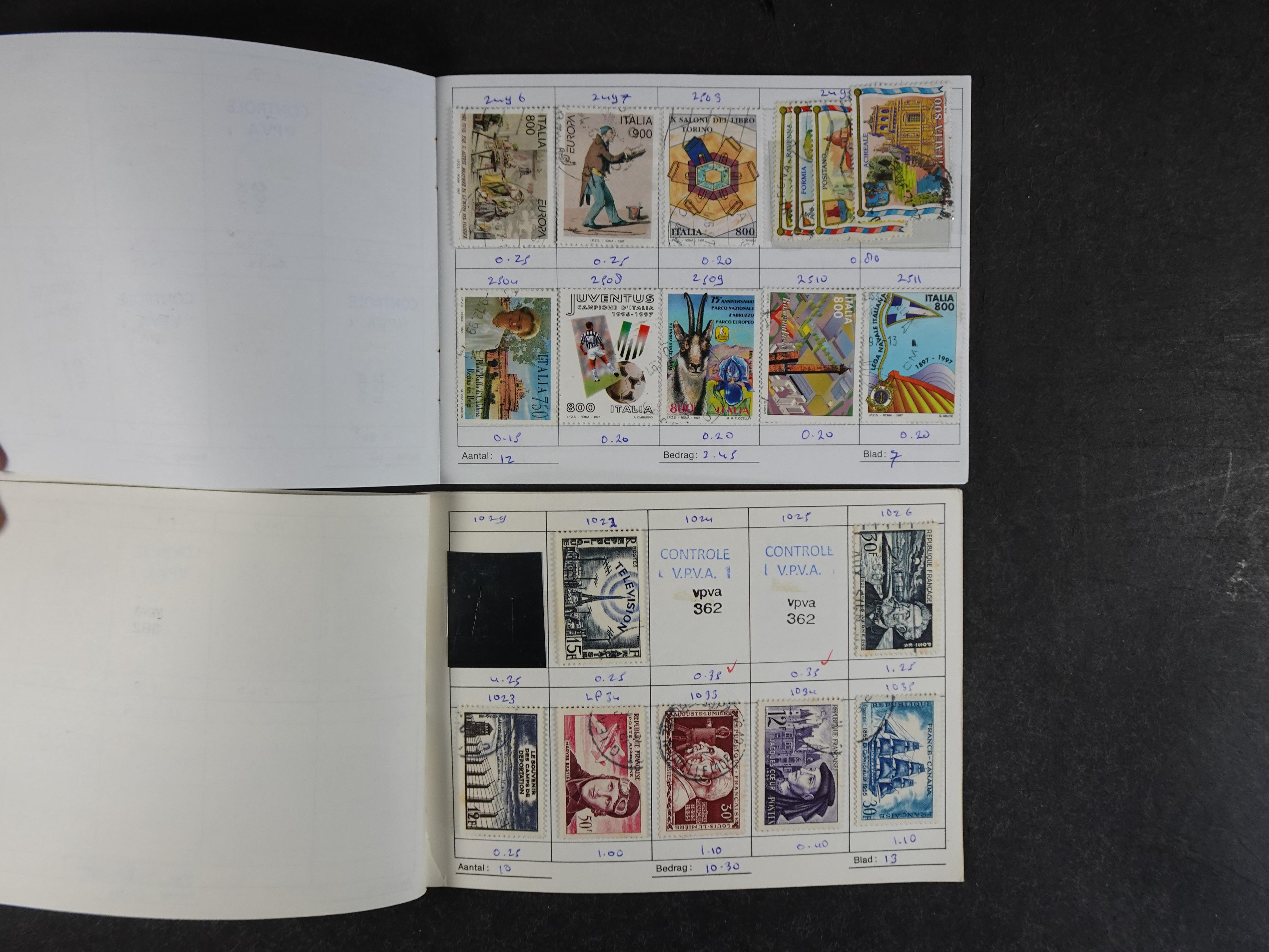 Mooie partij rondzendboekjes enorme restwaarde leuk voor weder verkoper.  46