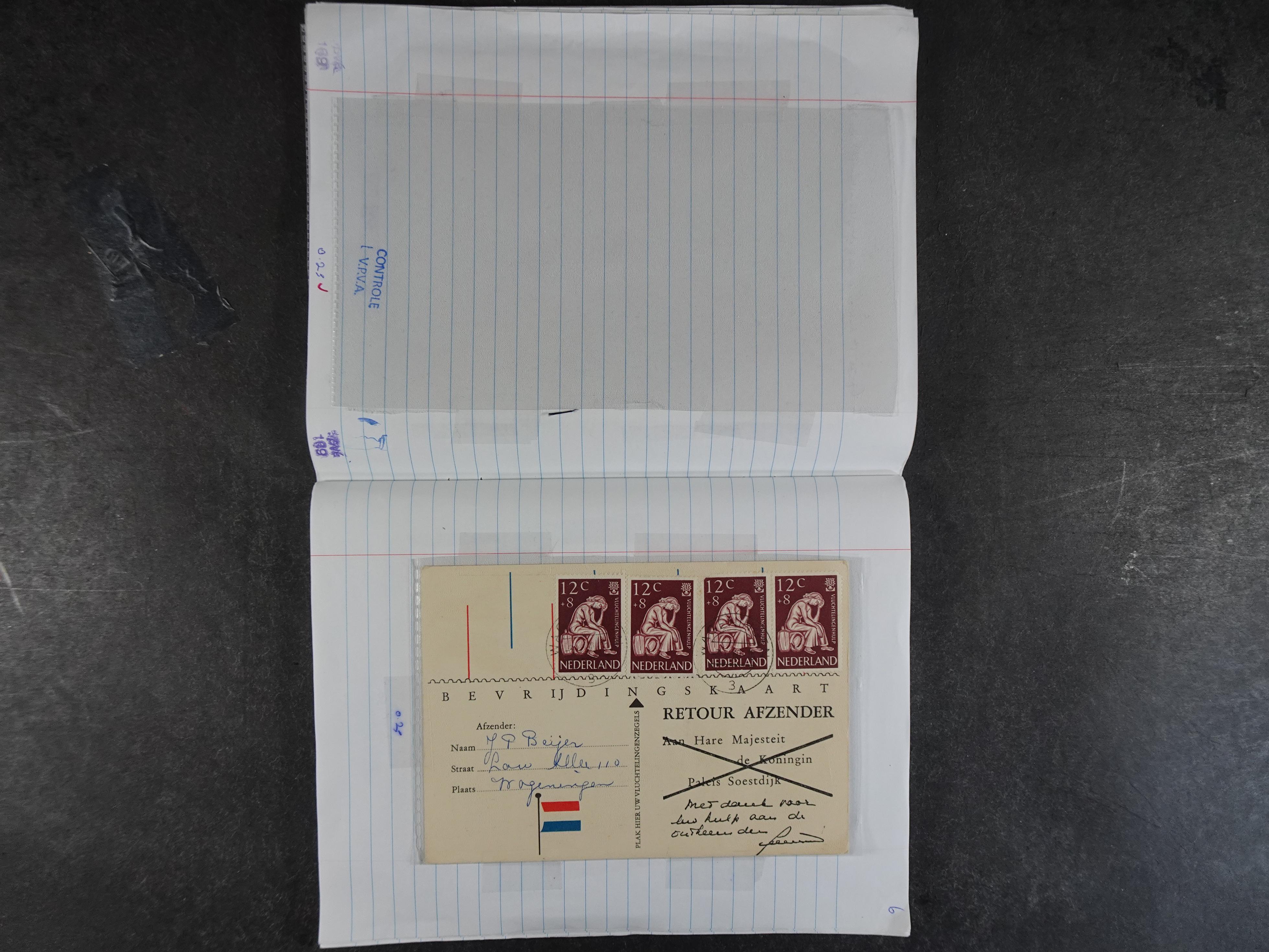 Mooie partij rondzendboekjes enorme restwaarde leuk voor weder verkoper.  77