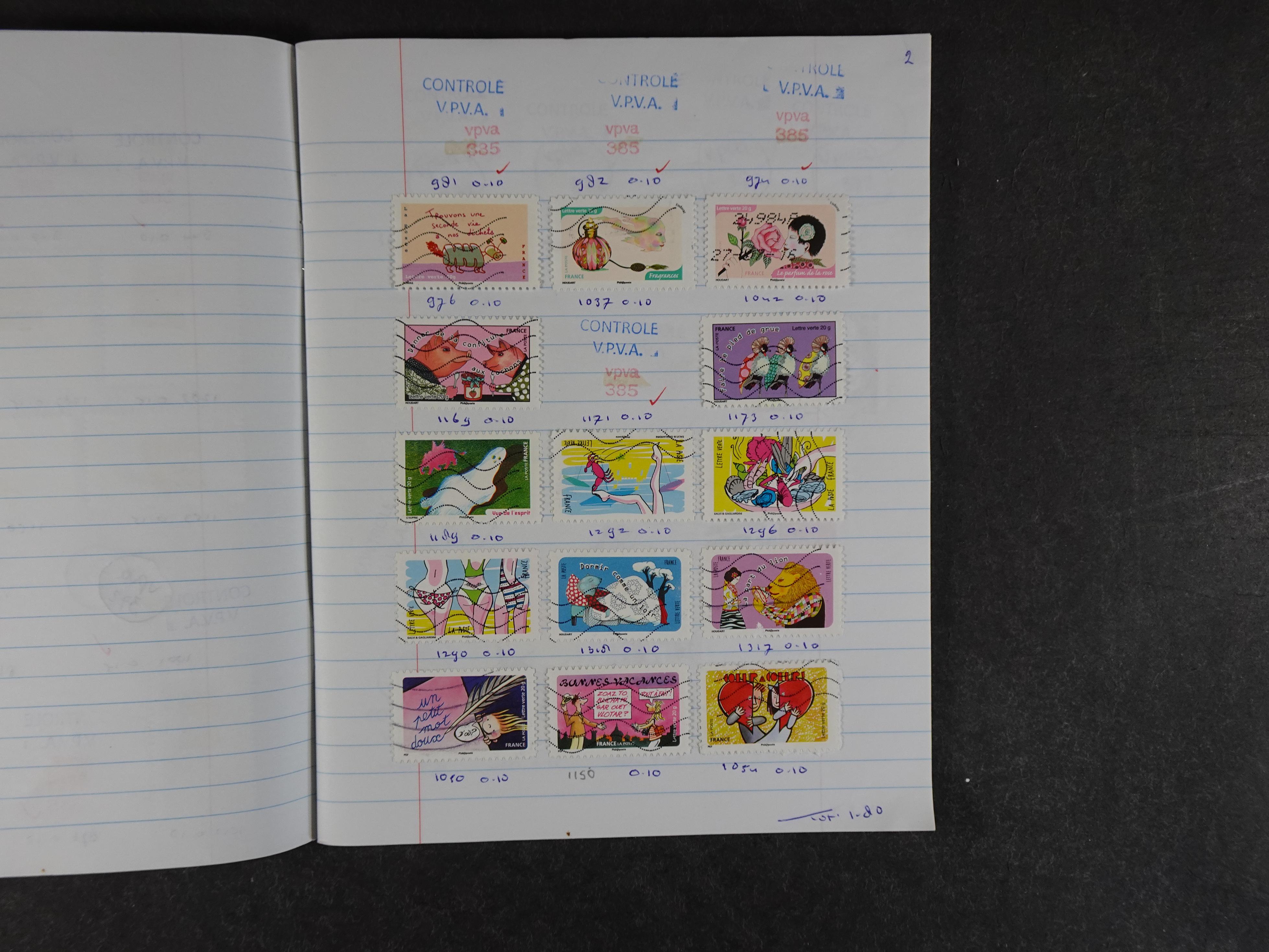 Mooie partij rondzendboekjes enorme restwaarde leuk voor weder verkoper.  88