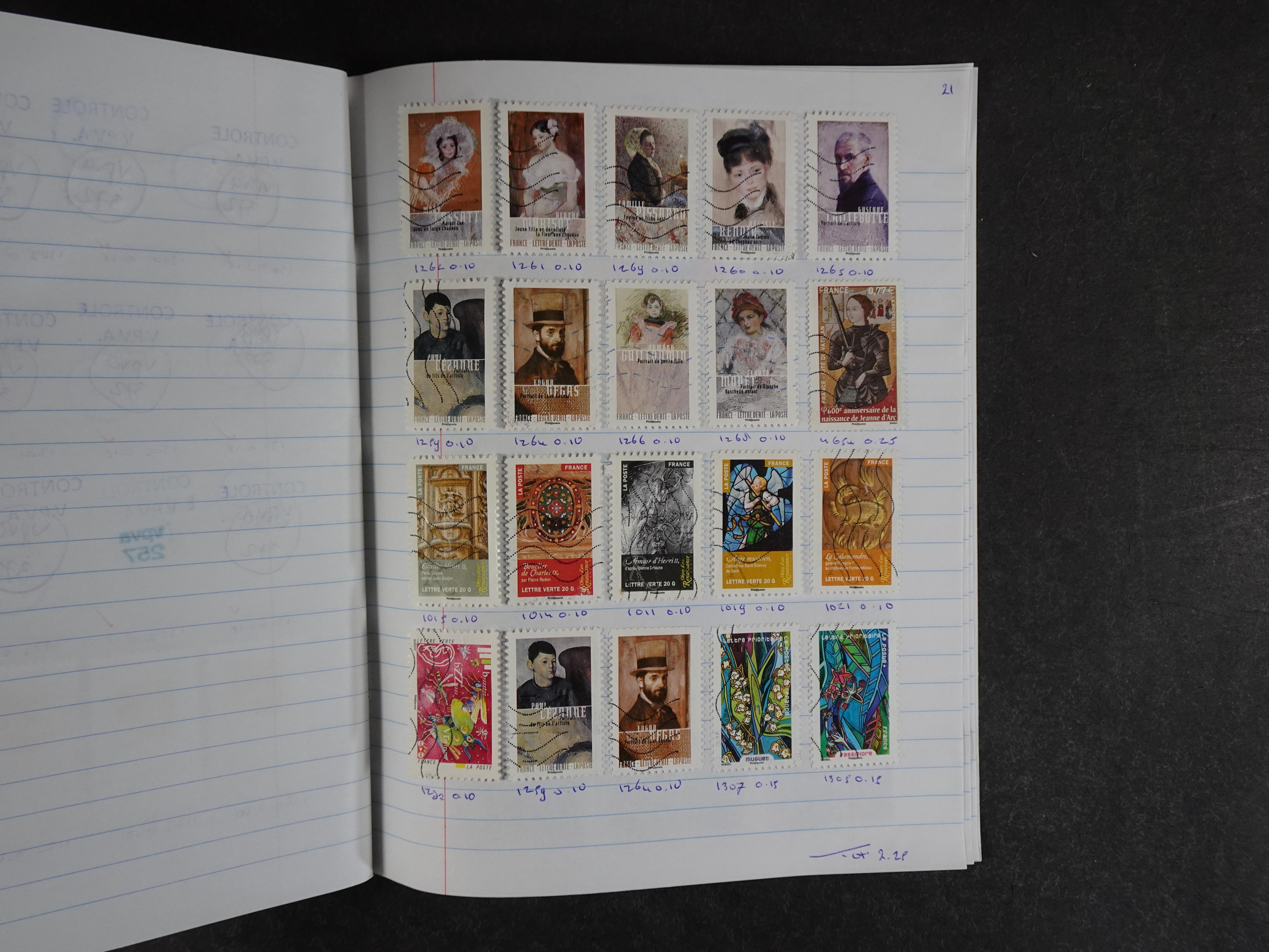 Mooie partij rondzendboekjes enorme restwaarde leuk voor weder verkoper.  104