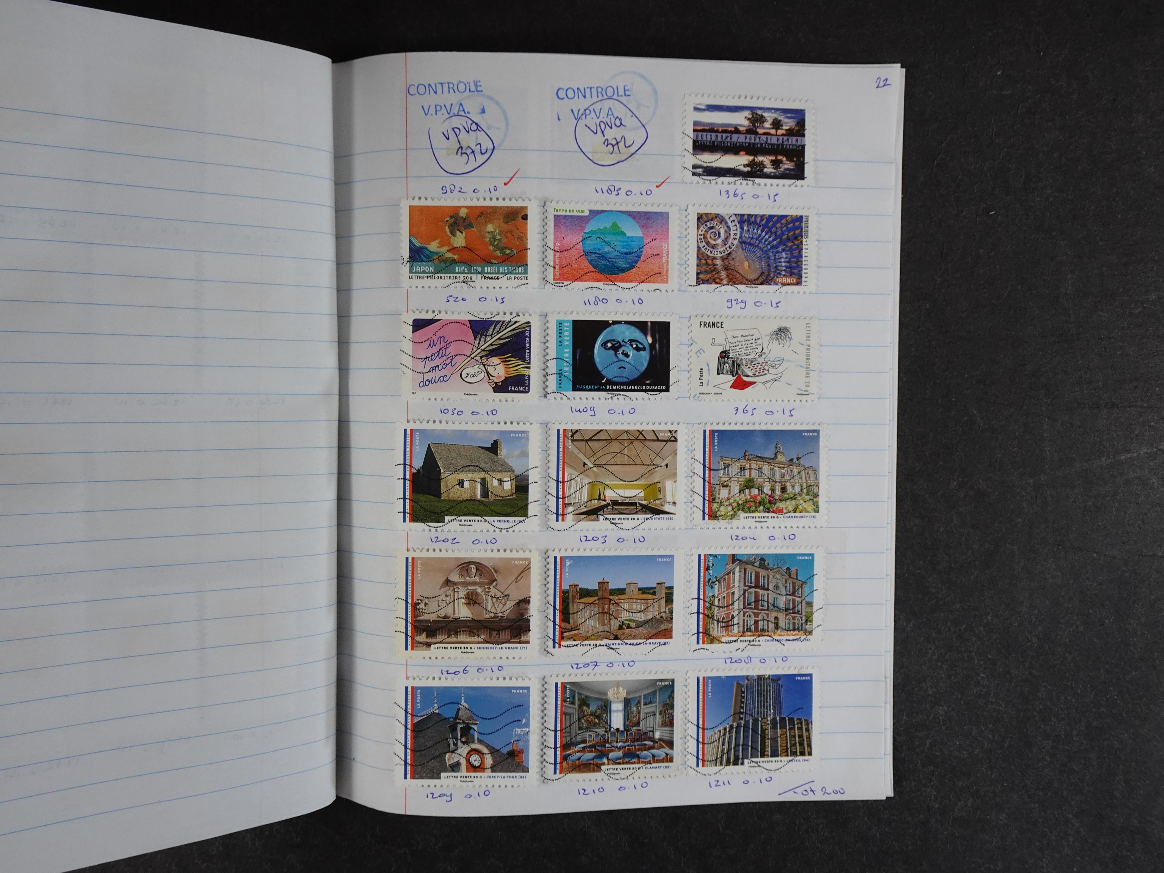 Mooie partij rondzendboekjes enorme restwaarde leuk voor weder verkoper.  105