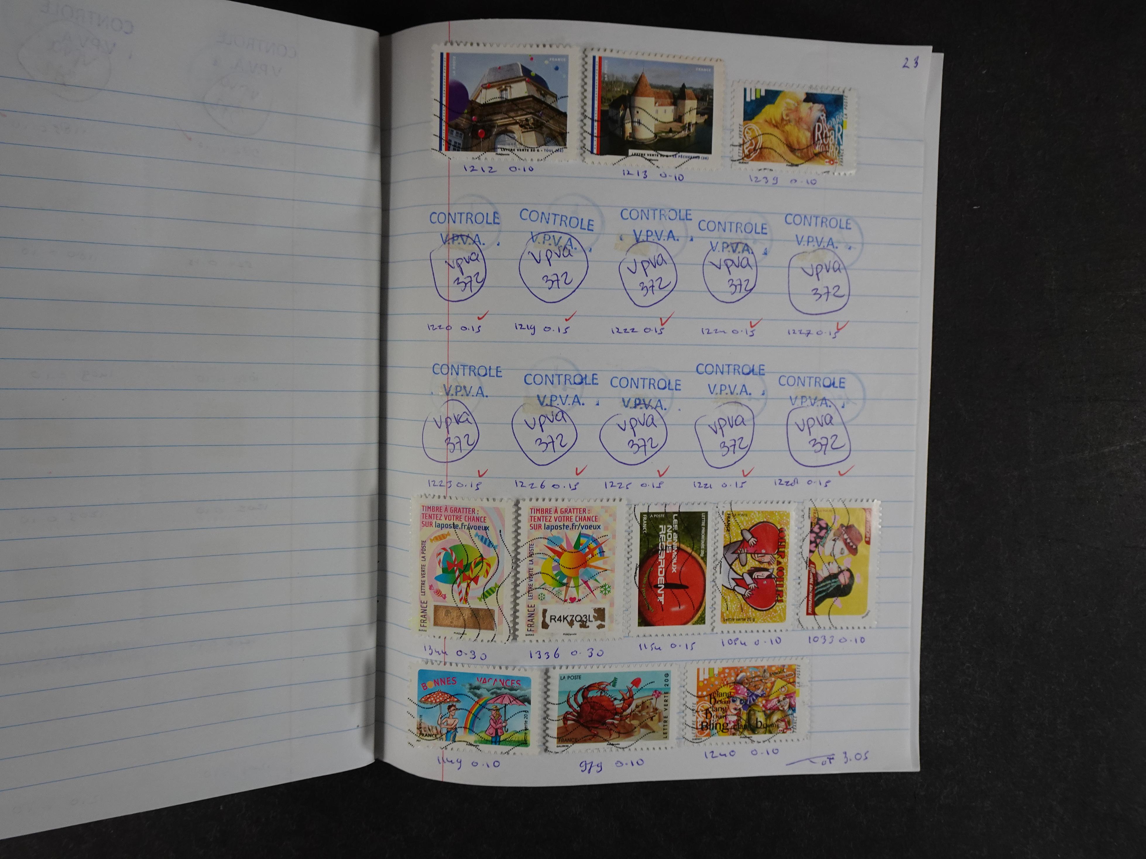 Mooie partij rondzendboekjes enorme restwaarde leuk voor weder verkoper.  106