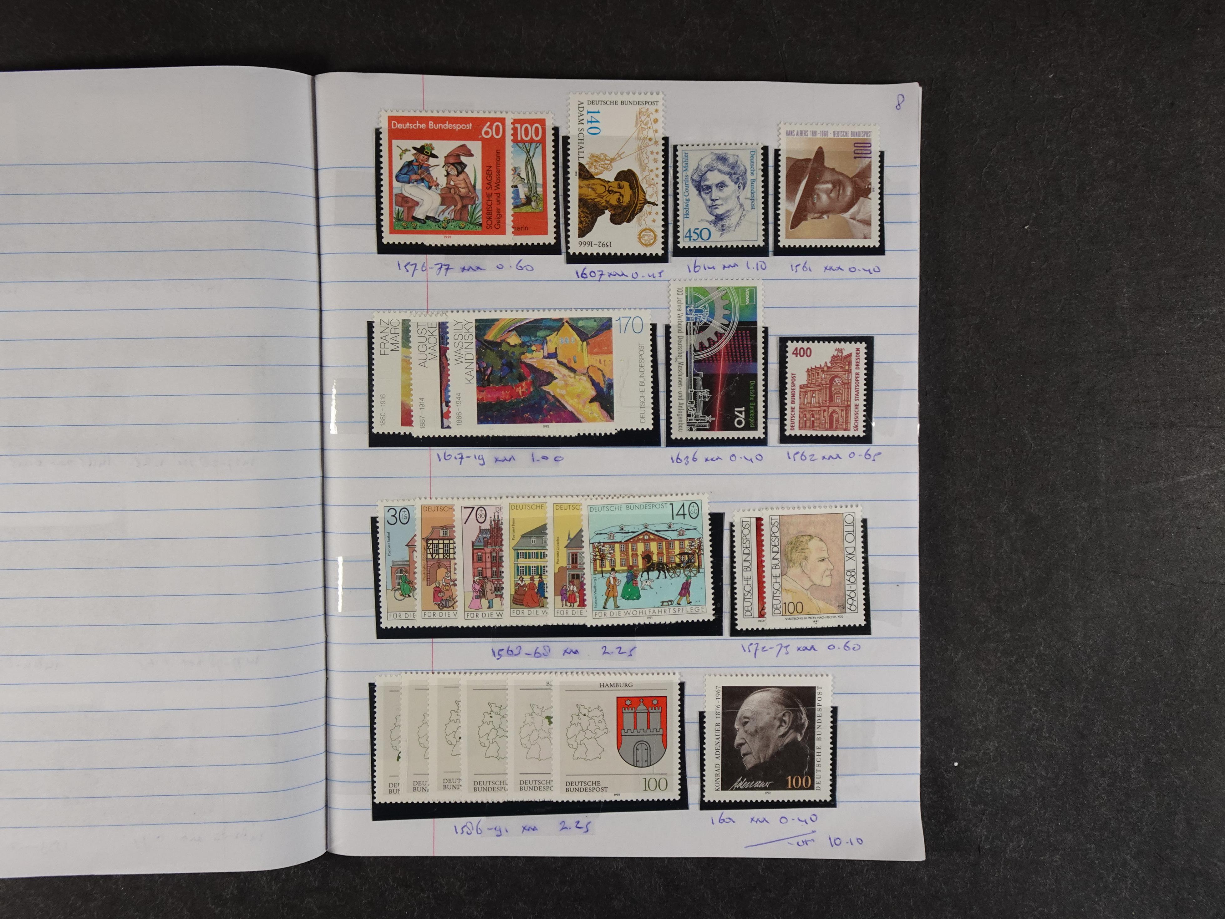 Mooie partij rondzendboekjes enorme restwaarde leuk voor weder verkoper.  147