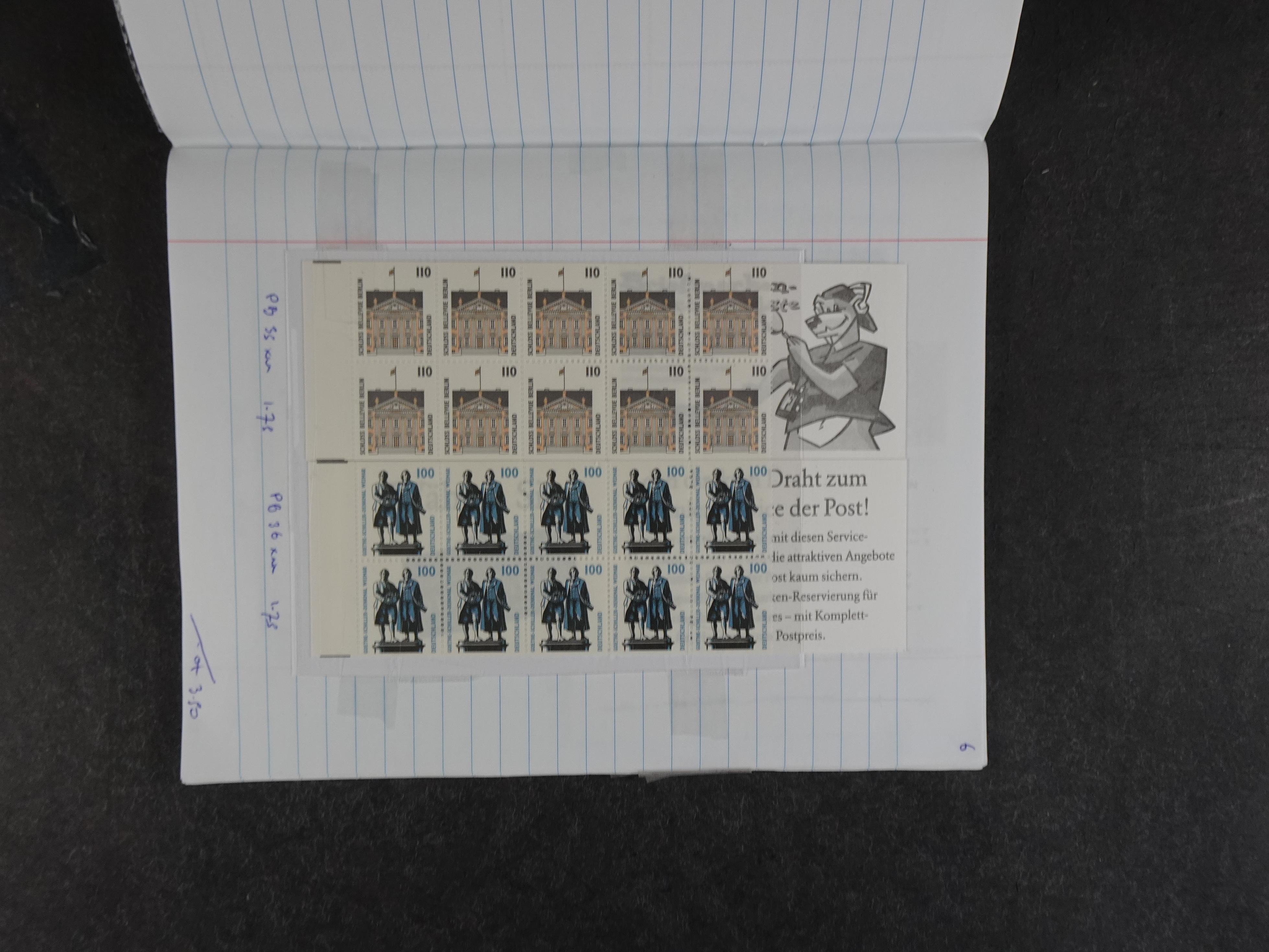 Mooie partij rondzendboekjes enorme restwaarde leuk voor weder verkoper.  164