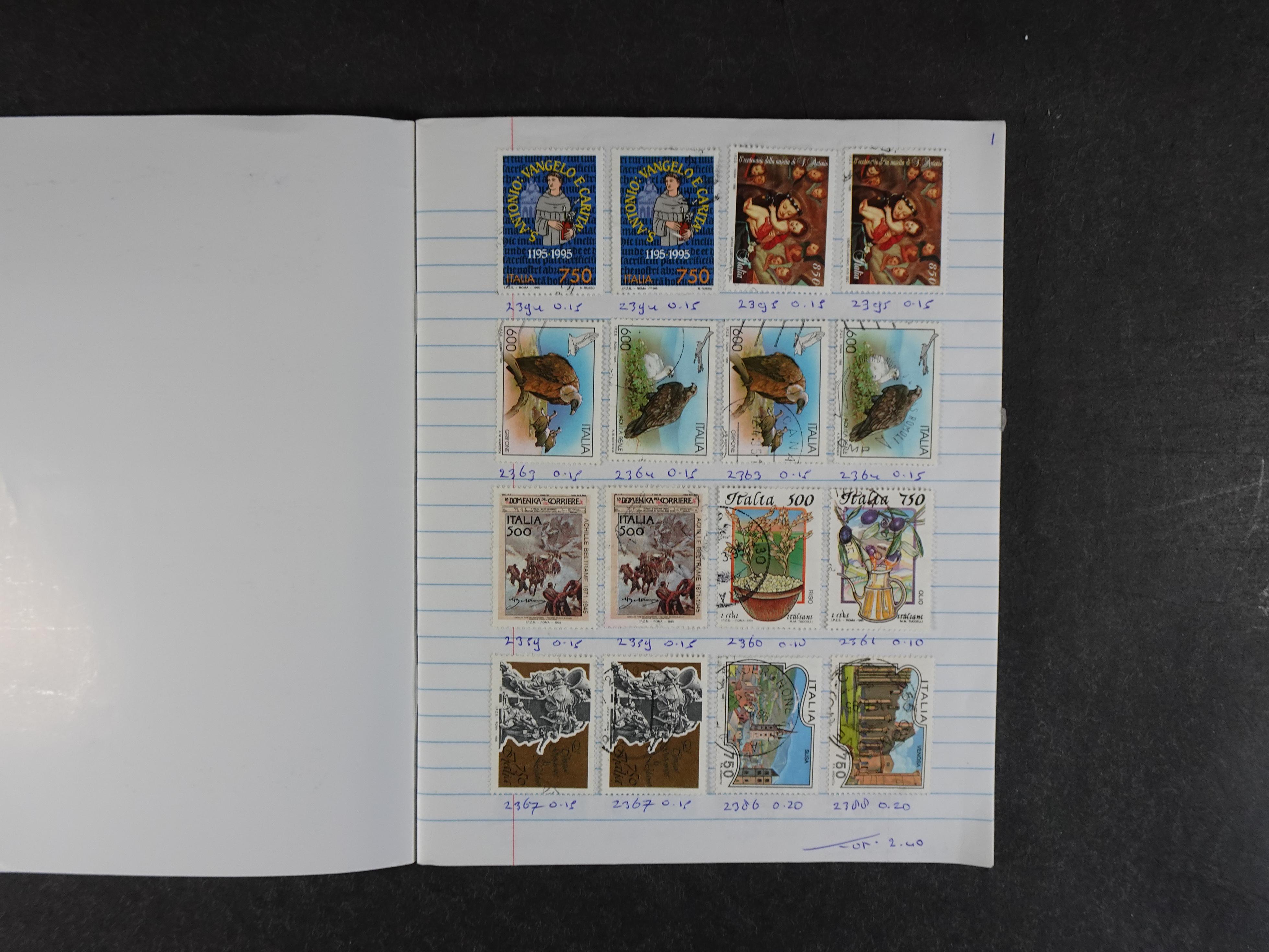 Mooie partij rondzendboekjes enorme restwaarde leuk voor weder verkoper.  175