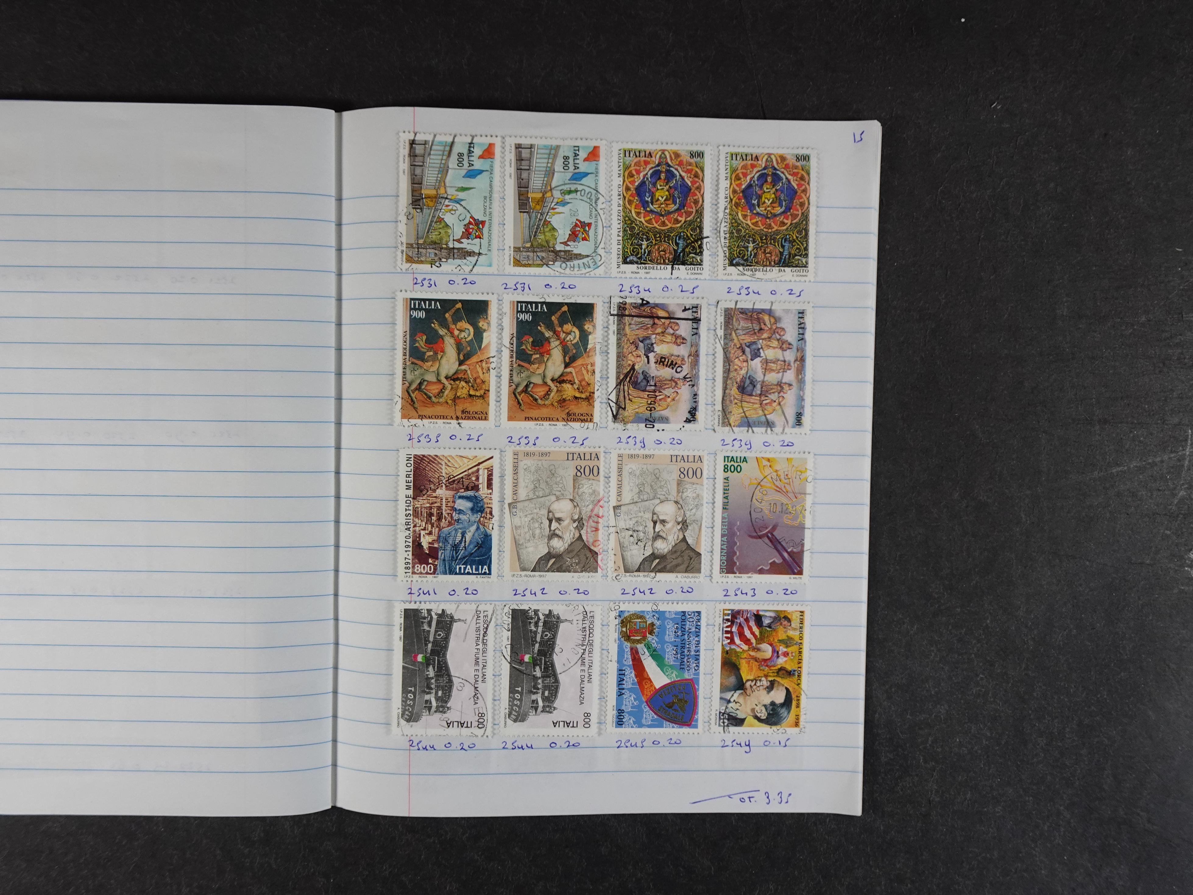 Mooie partij rondzendboekjes enorme restwaarde leuk voor weder verkoper.  189