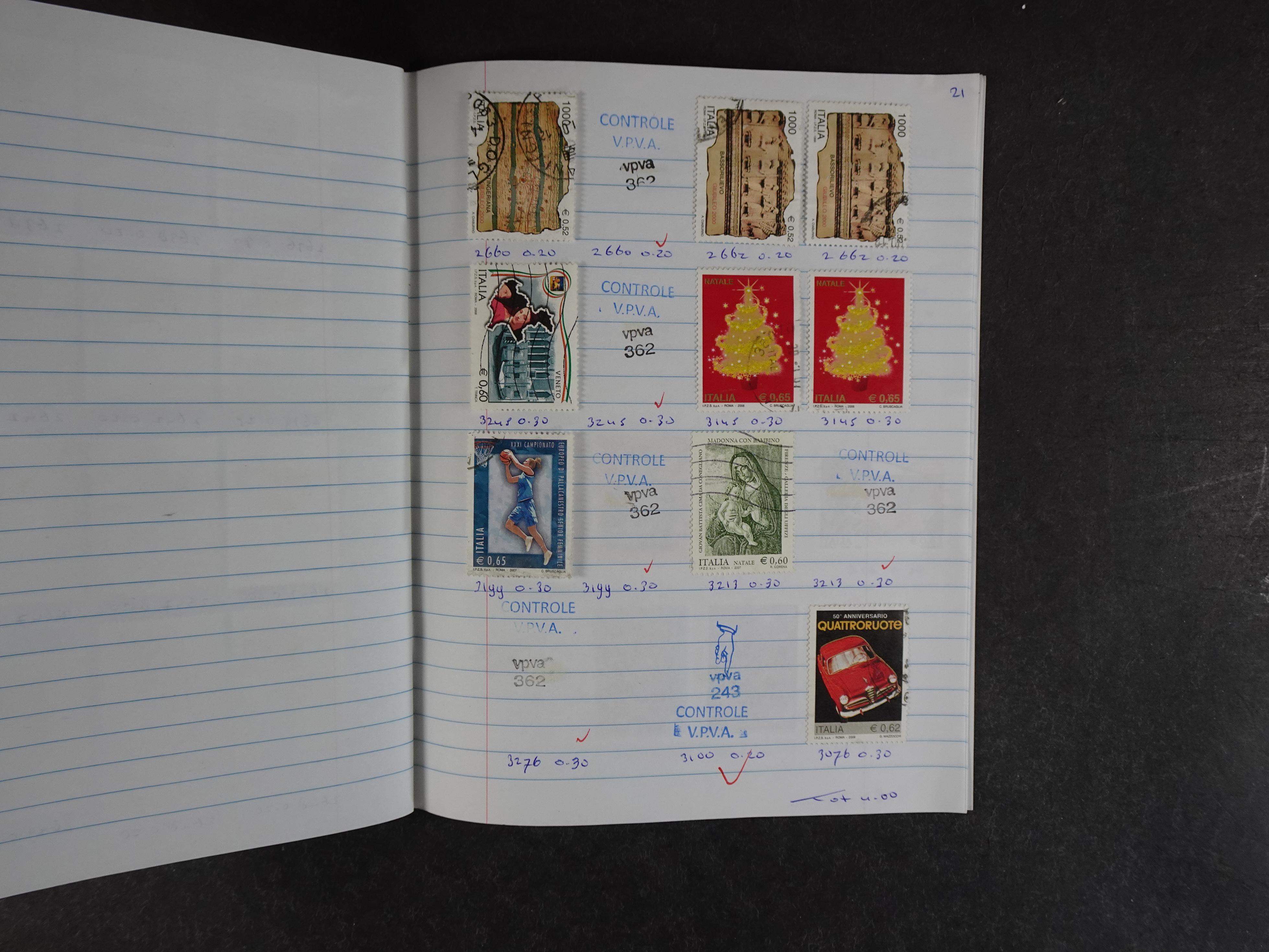 Mooie partij rondzendboekjes enorme restwaarde leuk voor weder verkoper.  195