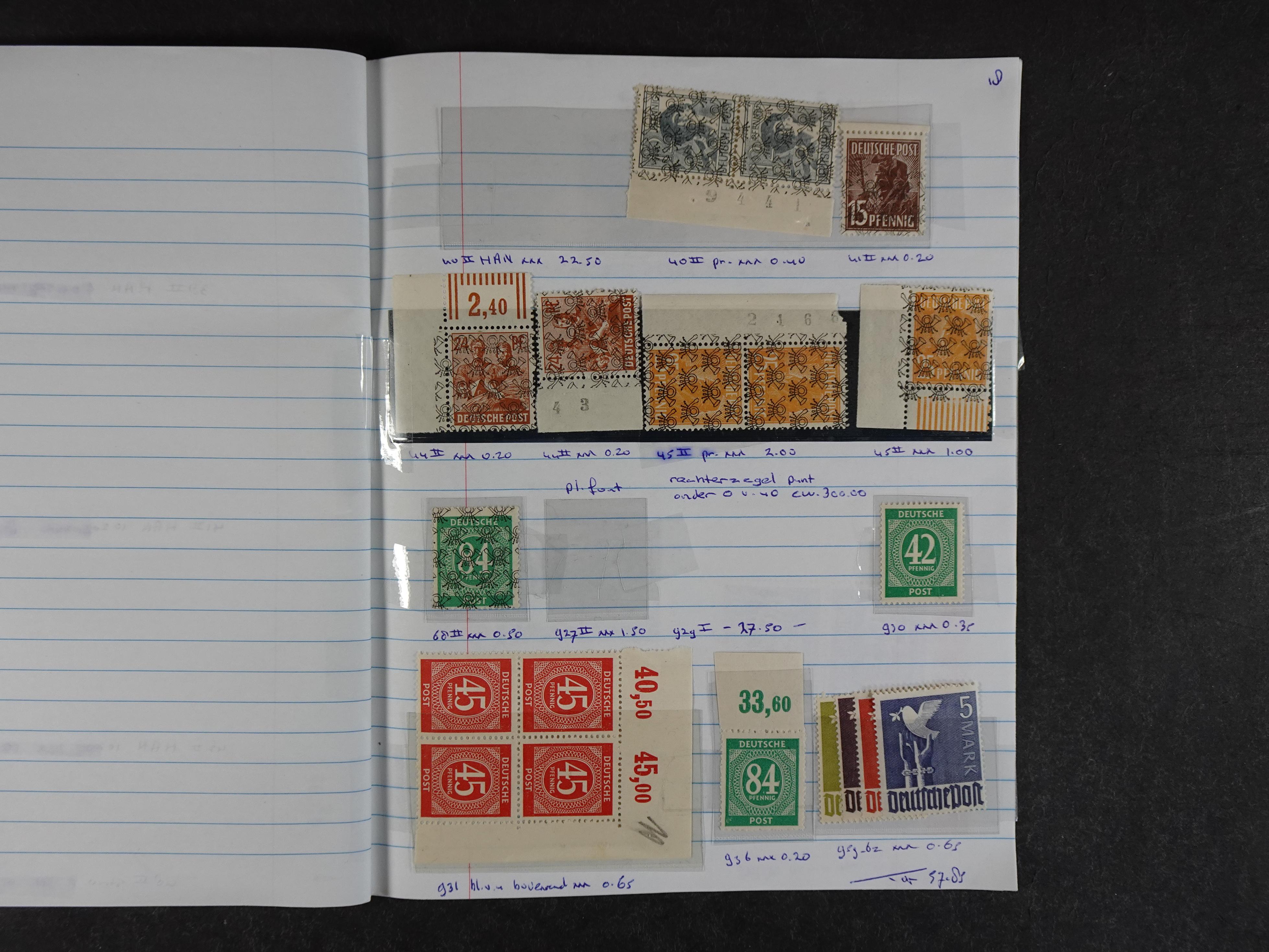 Mooie partij rondzendboekjes enorme restwaarde leuk voor weder verkoper.  264