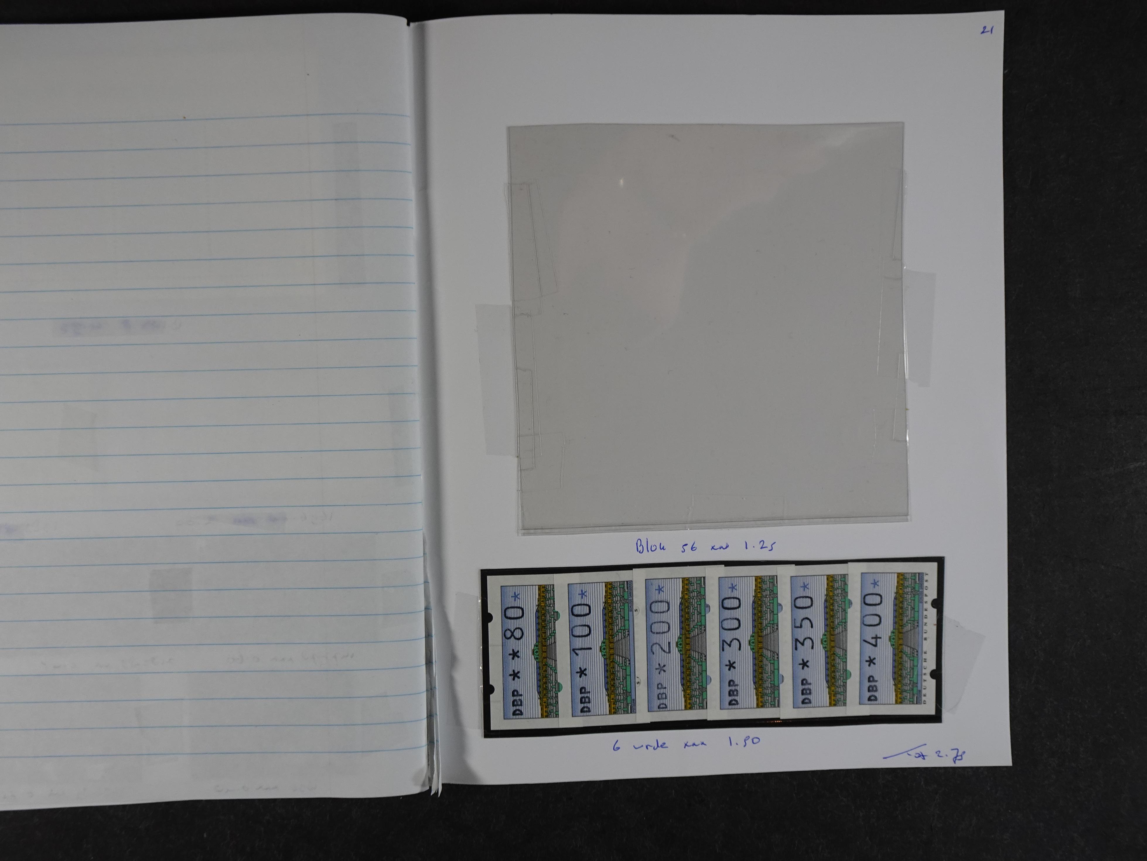 Mooie partij rondzendboekjes enorme restwaarde leuk voor weder verkoper.  281