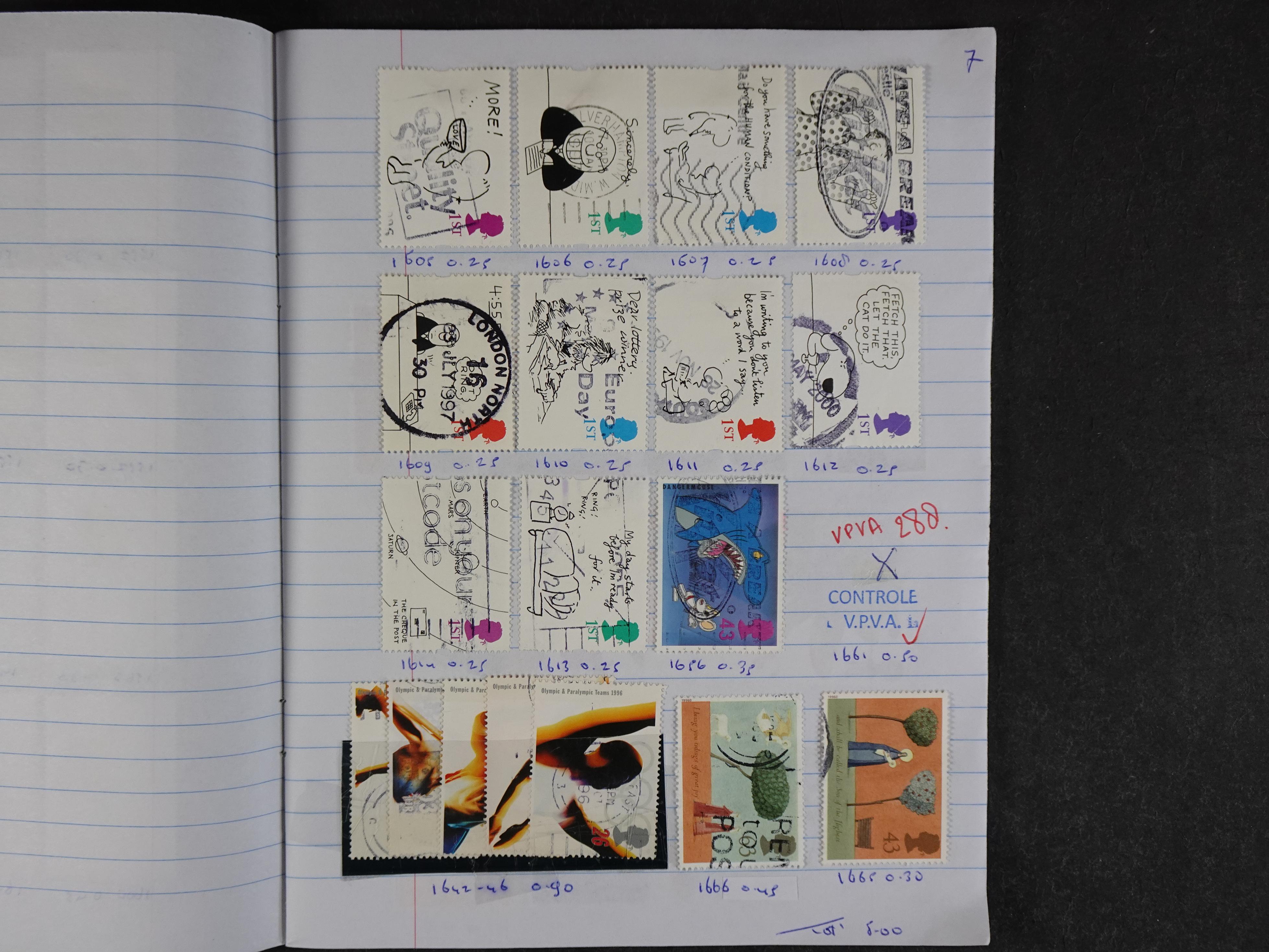 Mooie partij rondzendboekjes enorme restwaarde leuk voor weder verkoper.  427